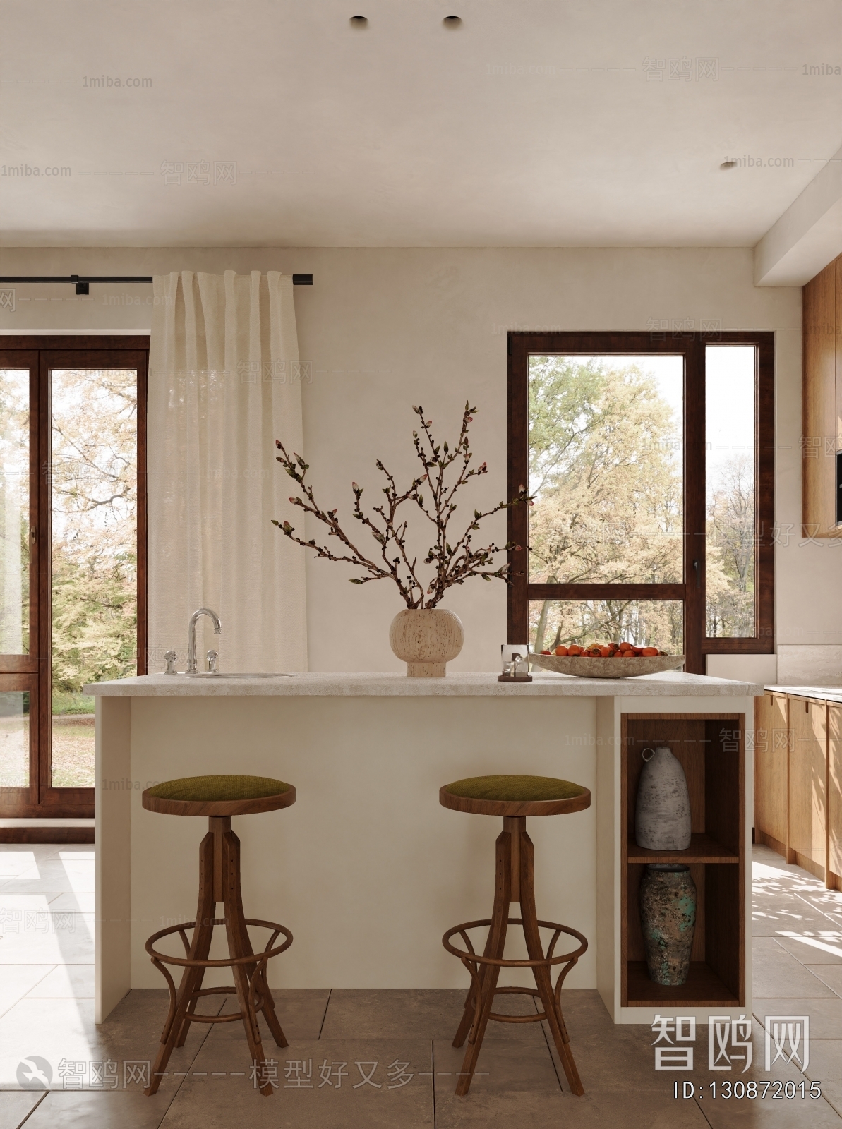 Wabi-sabi Style Dining Room