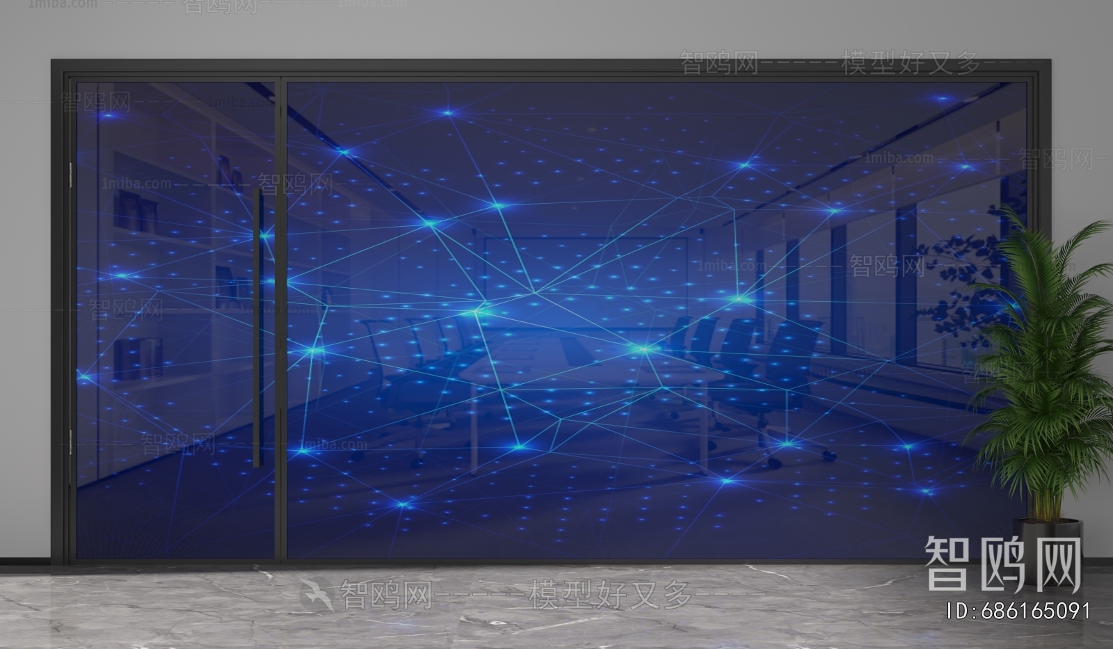 Modern Glass Screen Partition