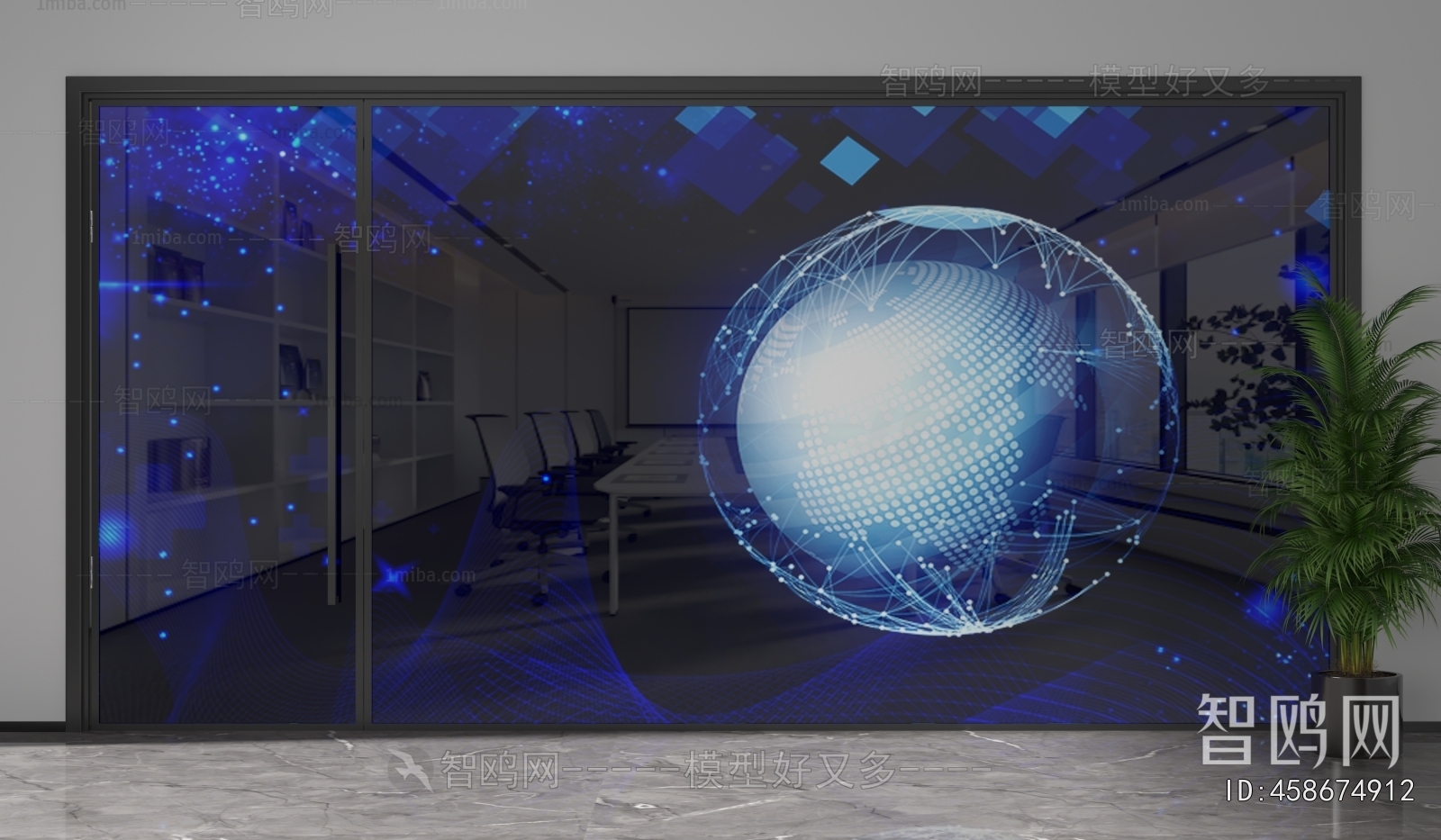 Modern Glass Screen Partition