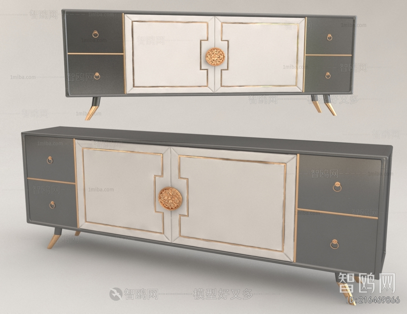 New Chinese Style TV Cabinet