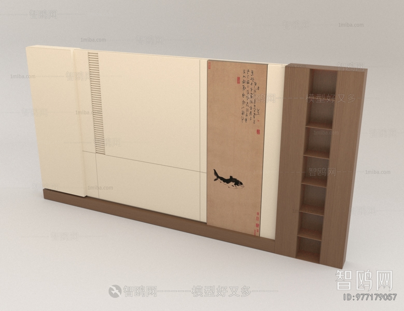 New Chinese Style TV Wall