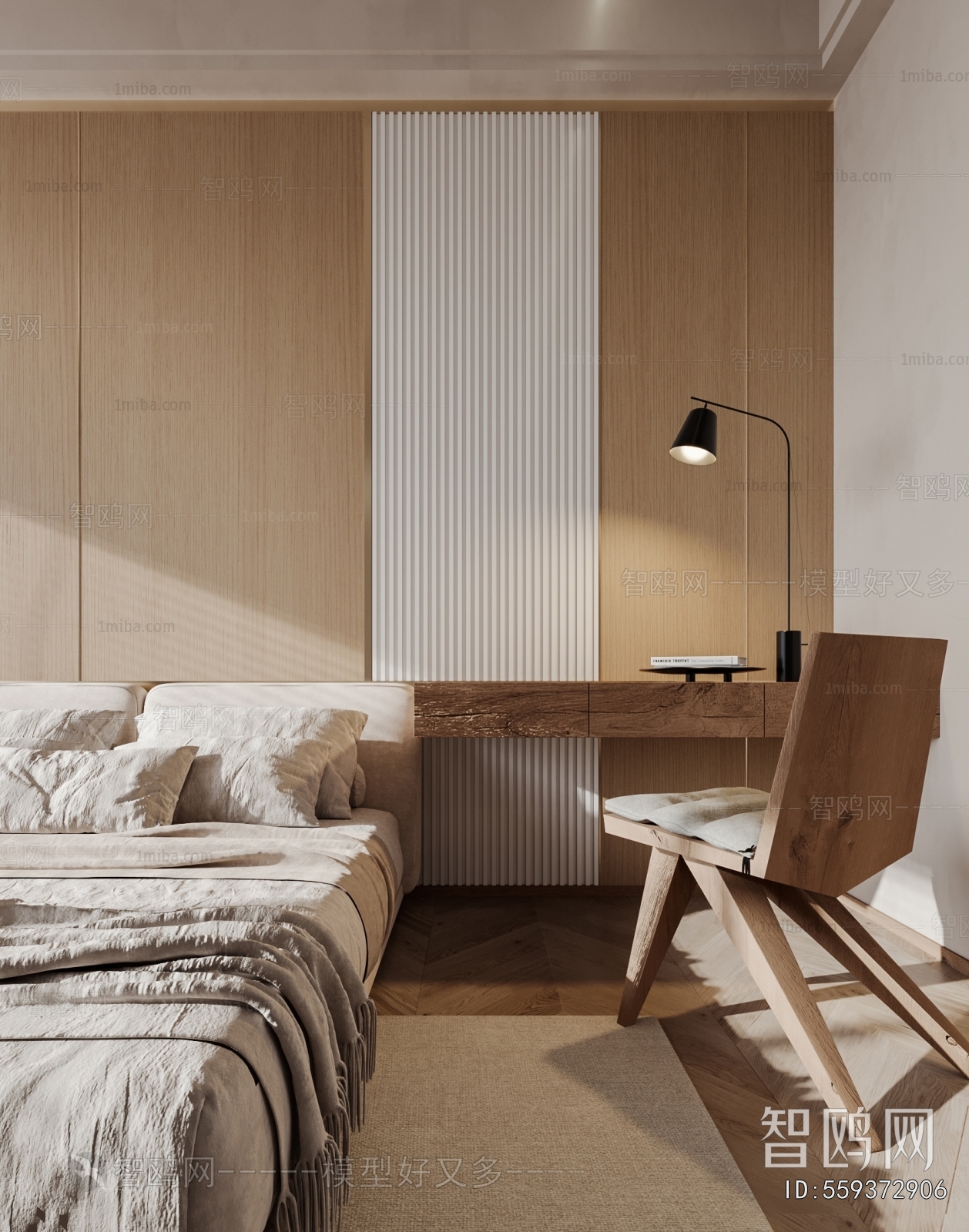 Wabi-sabi Style Bedroom