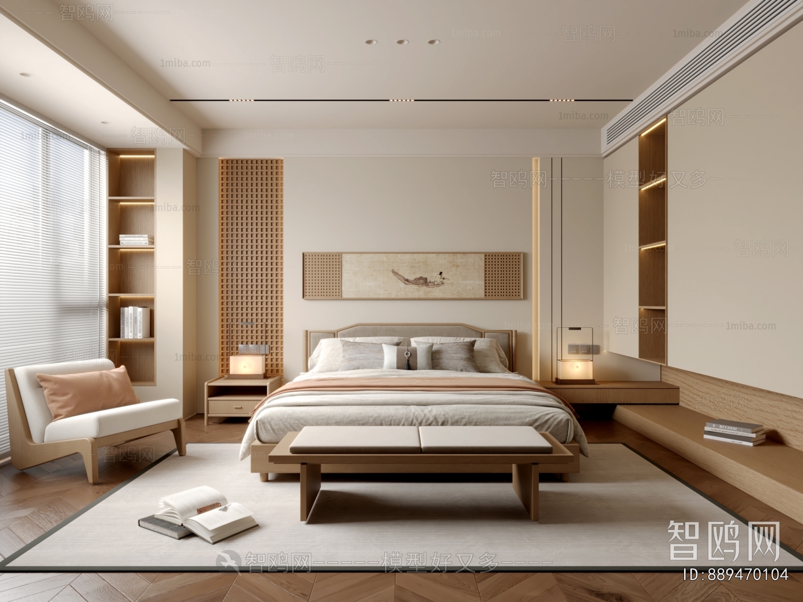 New Chinese Style Bedroom