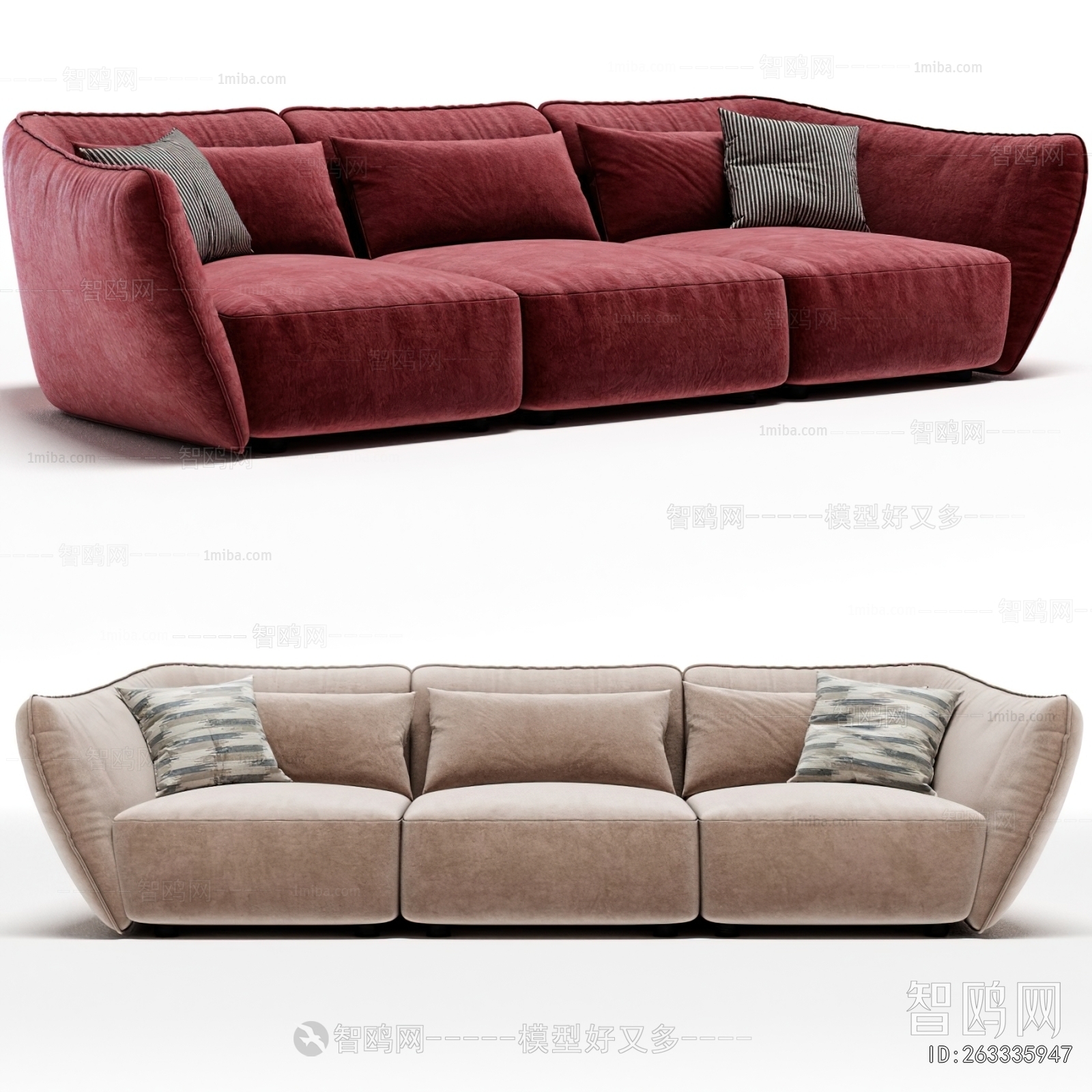 Modern Three-seat Sofa