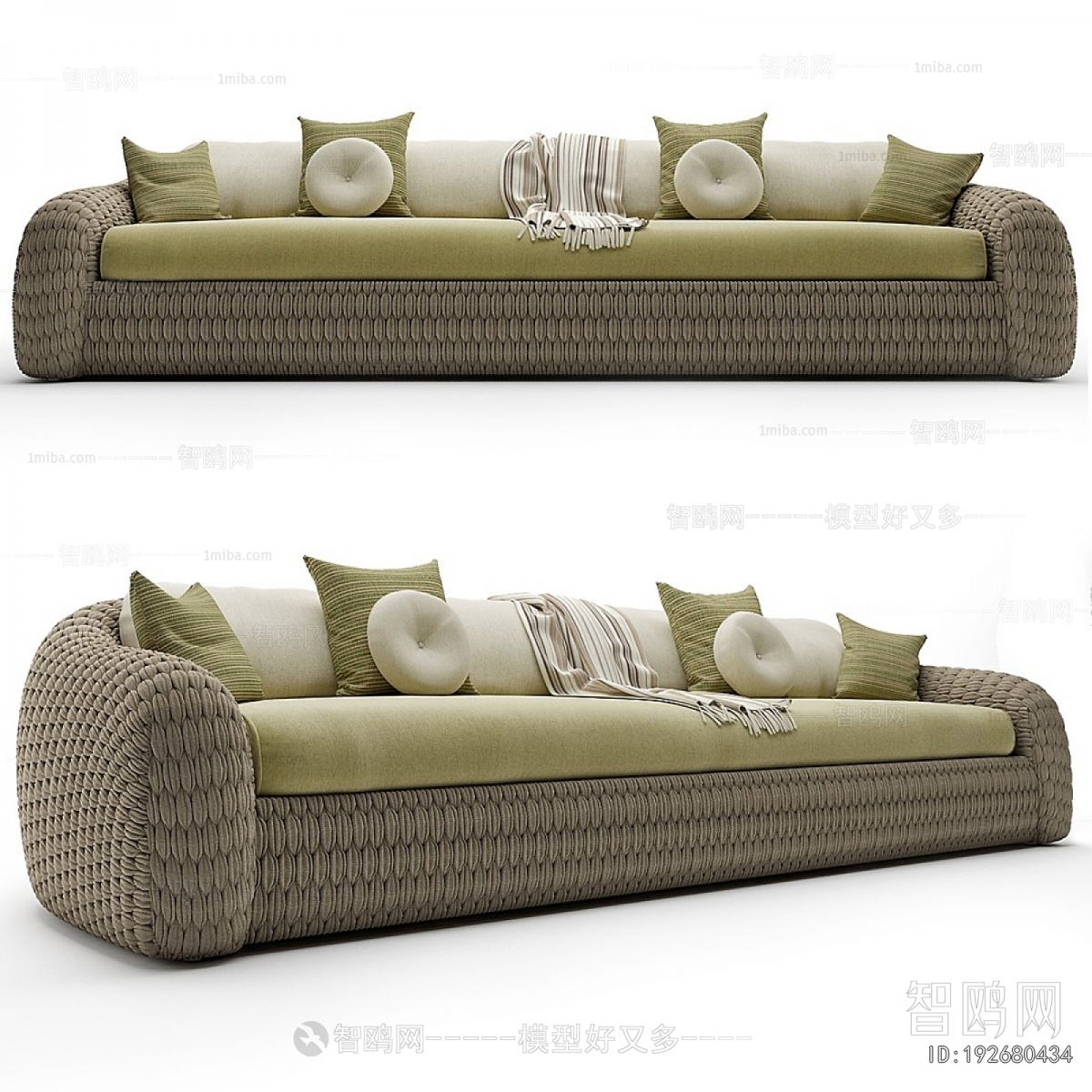 Southeast Asian Style Multi Person Sofa