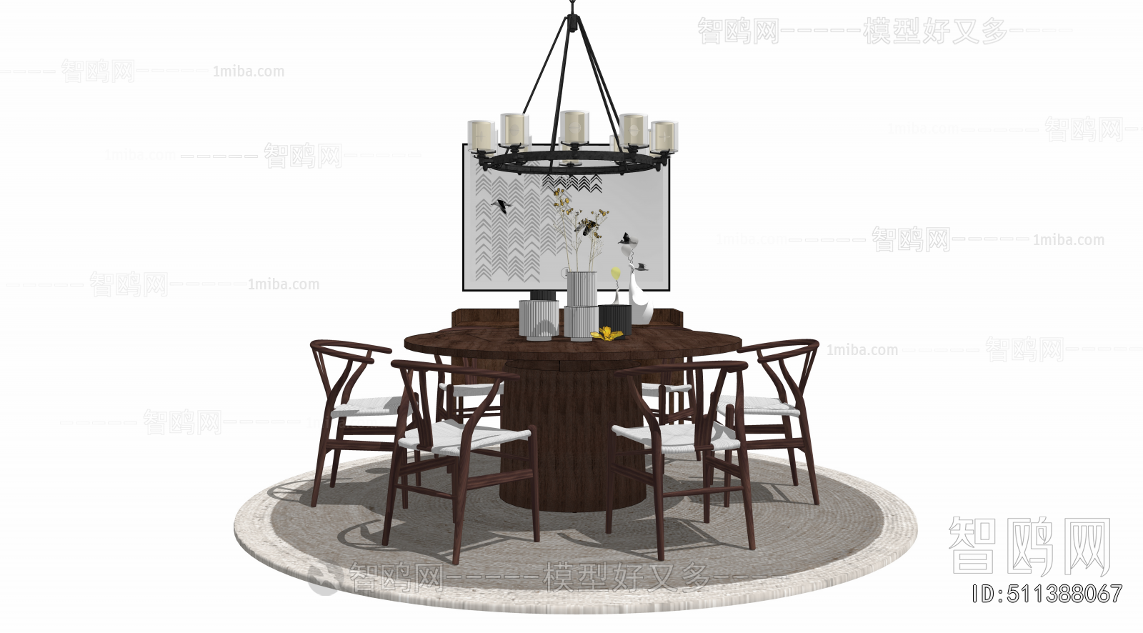 New Chinese Style Dining Table And Chairs