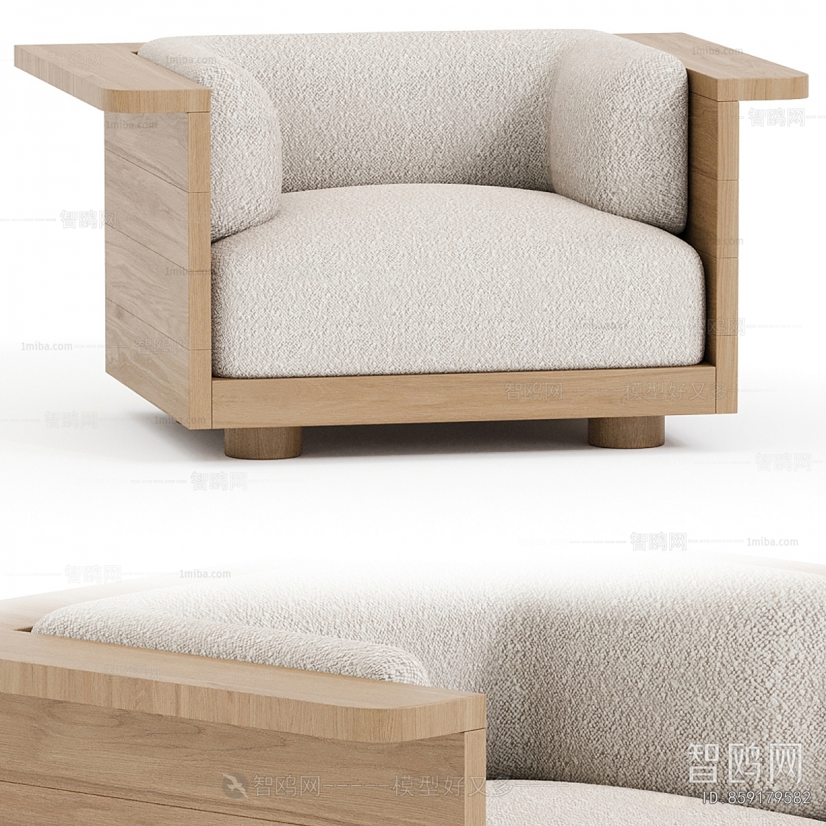 Nordic Style Single Sofa