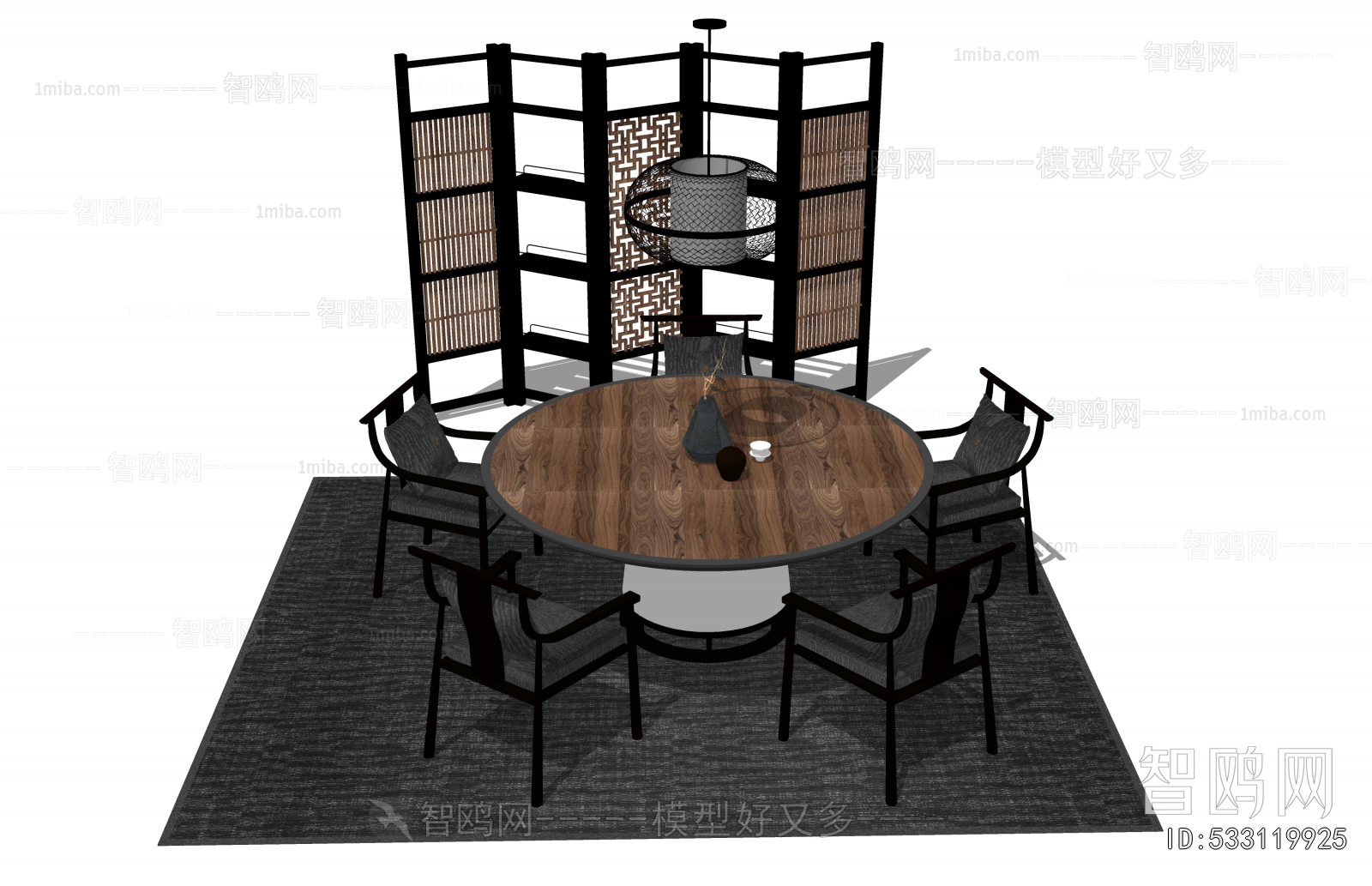 New Chinese Style Dining Table And Chairs