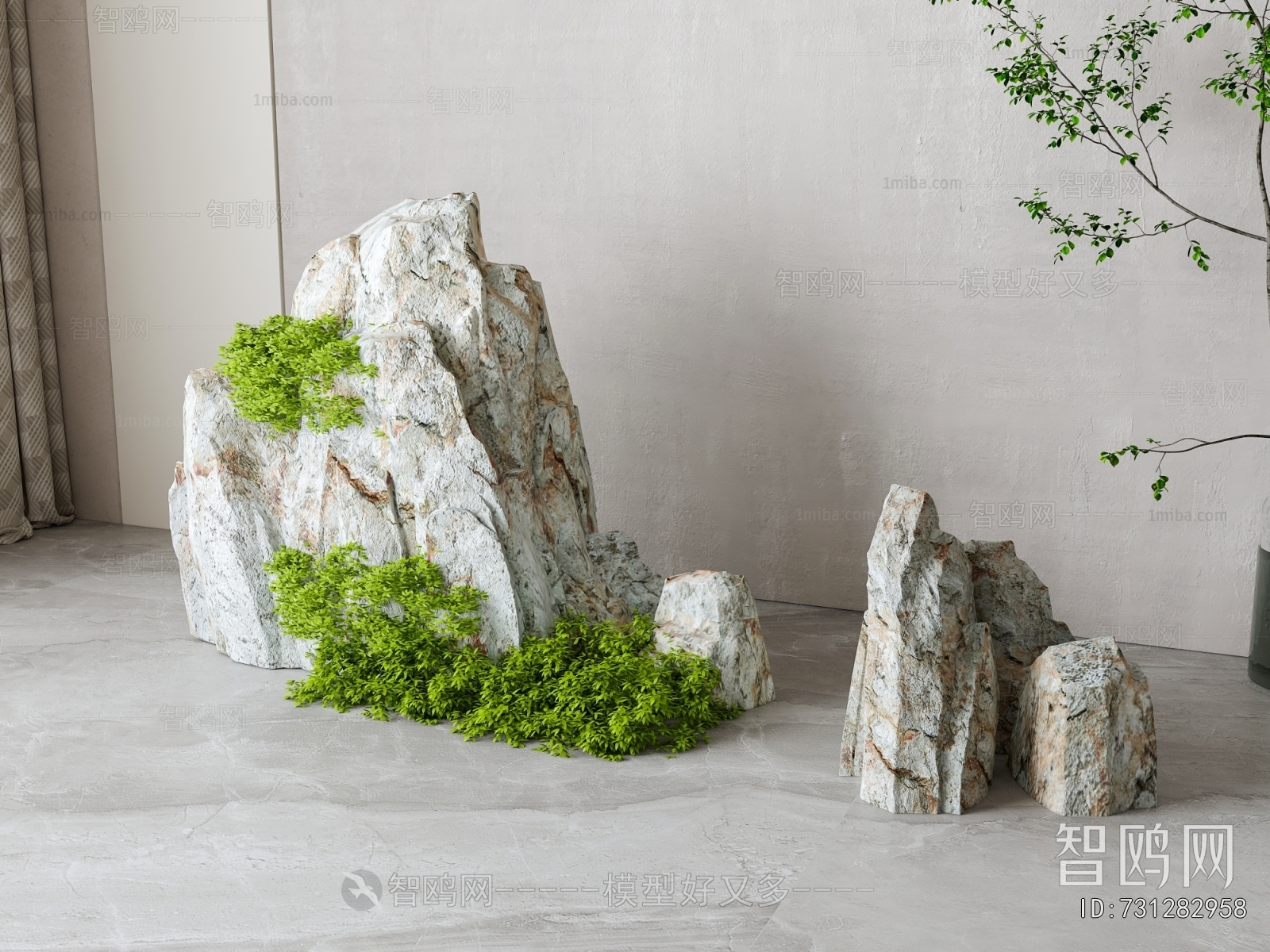 New Chinese Style Rockery Waterscape