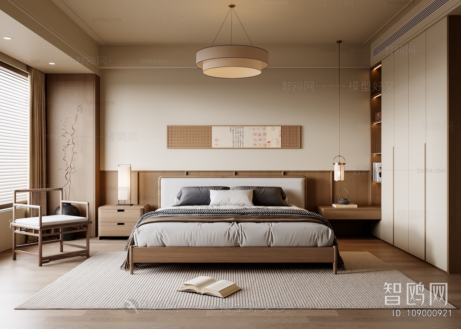 New Chinese Style Bedroom