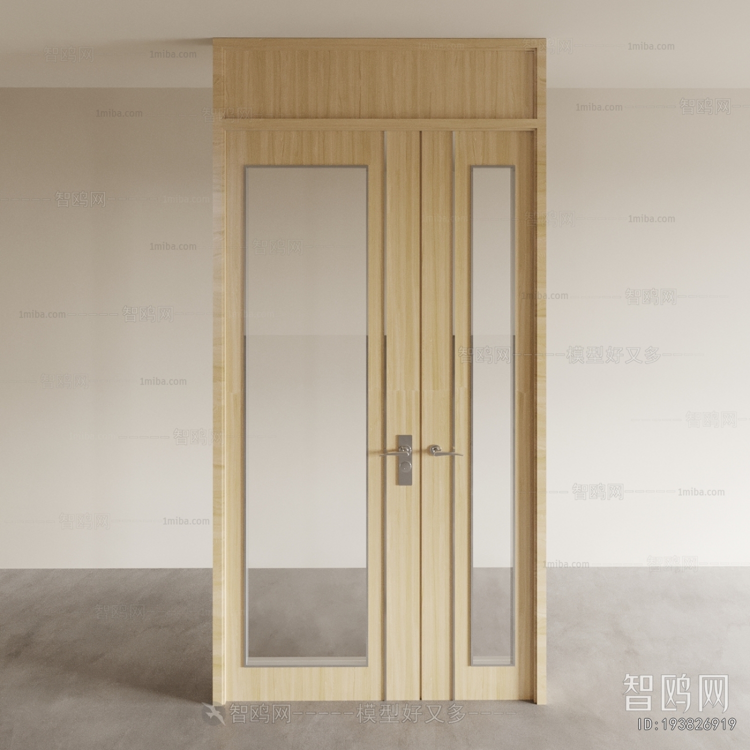 Modern Unequal Double Door