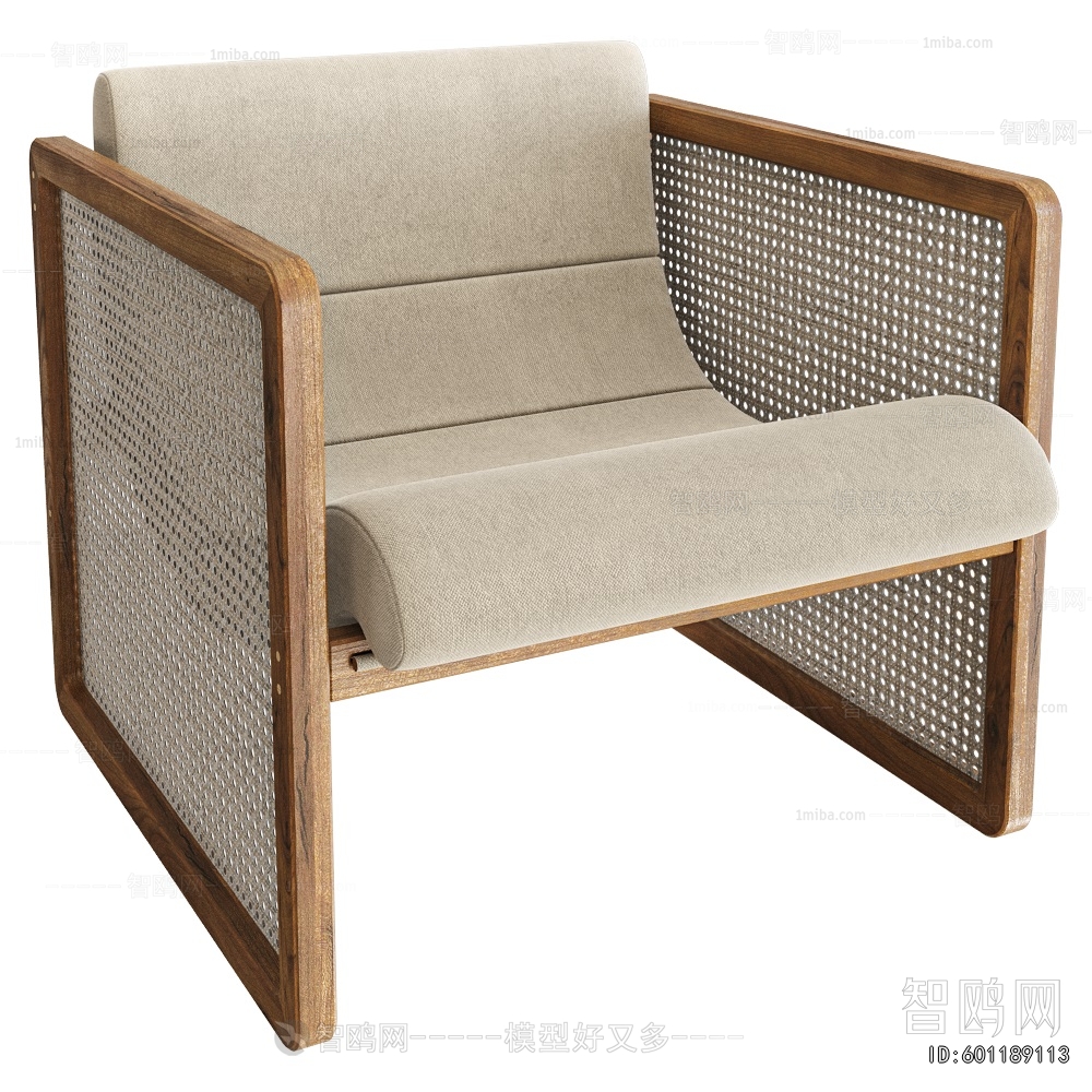 Wabi-sabi Style Lounge Chair