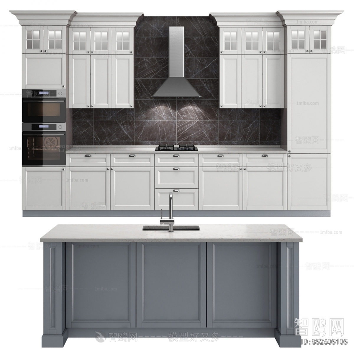 Simple European Style Kitchen Cabinet