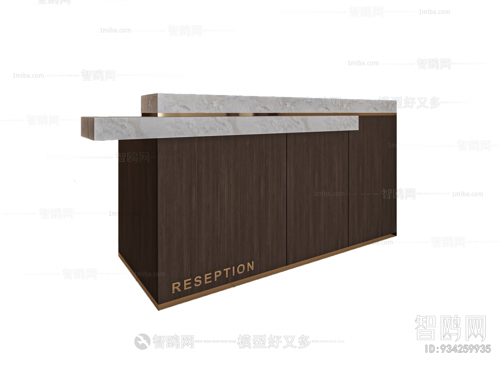 Modern Office Reception Desk