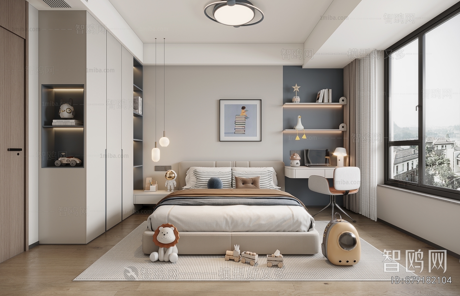 Modern Boy's Room And Son's Room