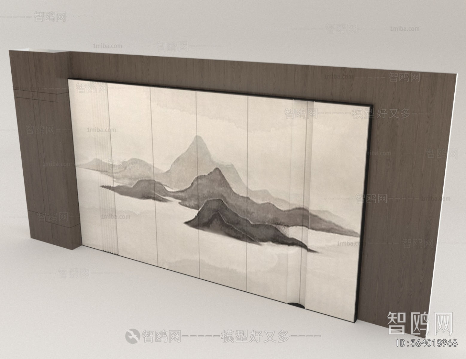 New Chinese Style TV Wall