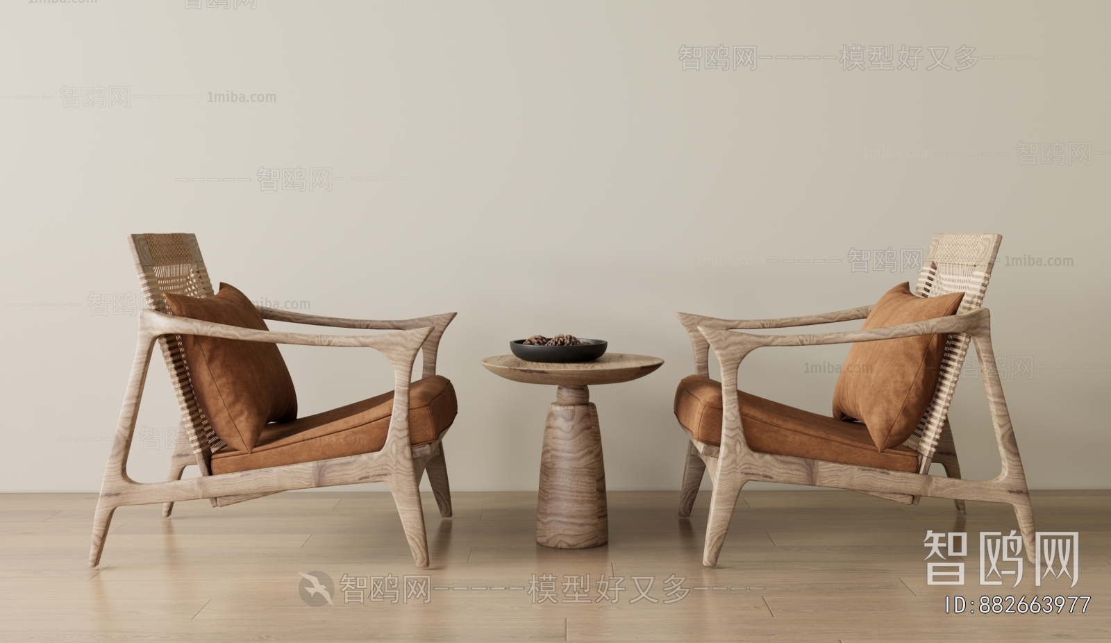 Wabi-sabi Style Lounge Chair