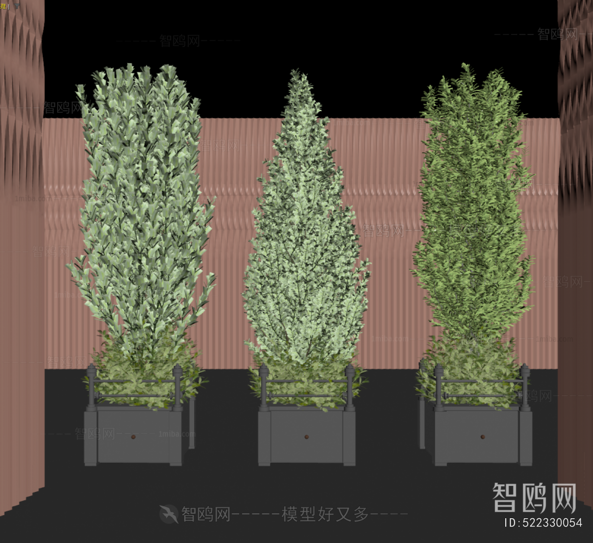 Modern Ground Green Plant Potted Plants