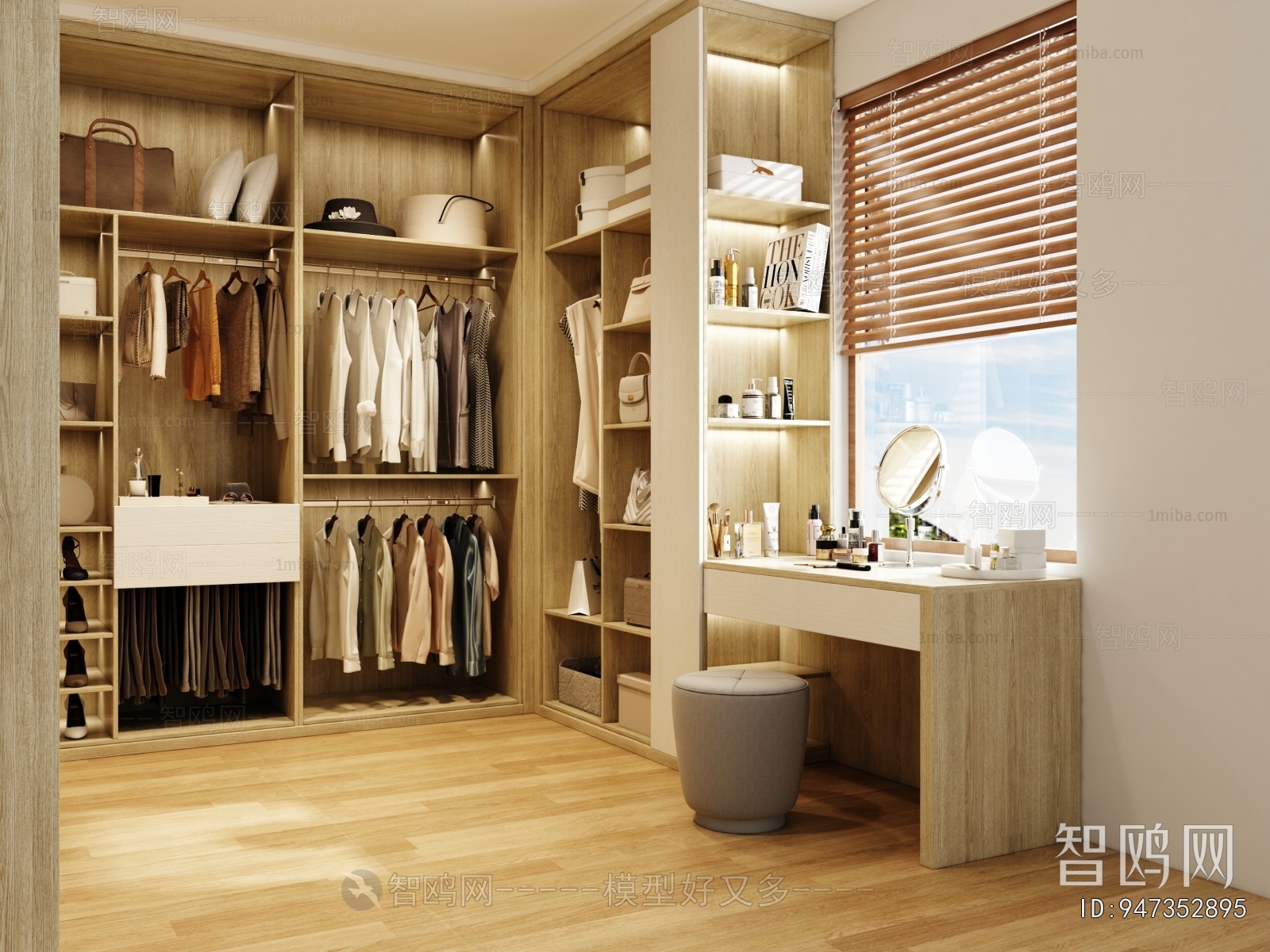 Modern Clothes Storage Area