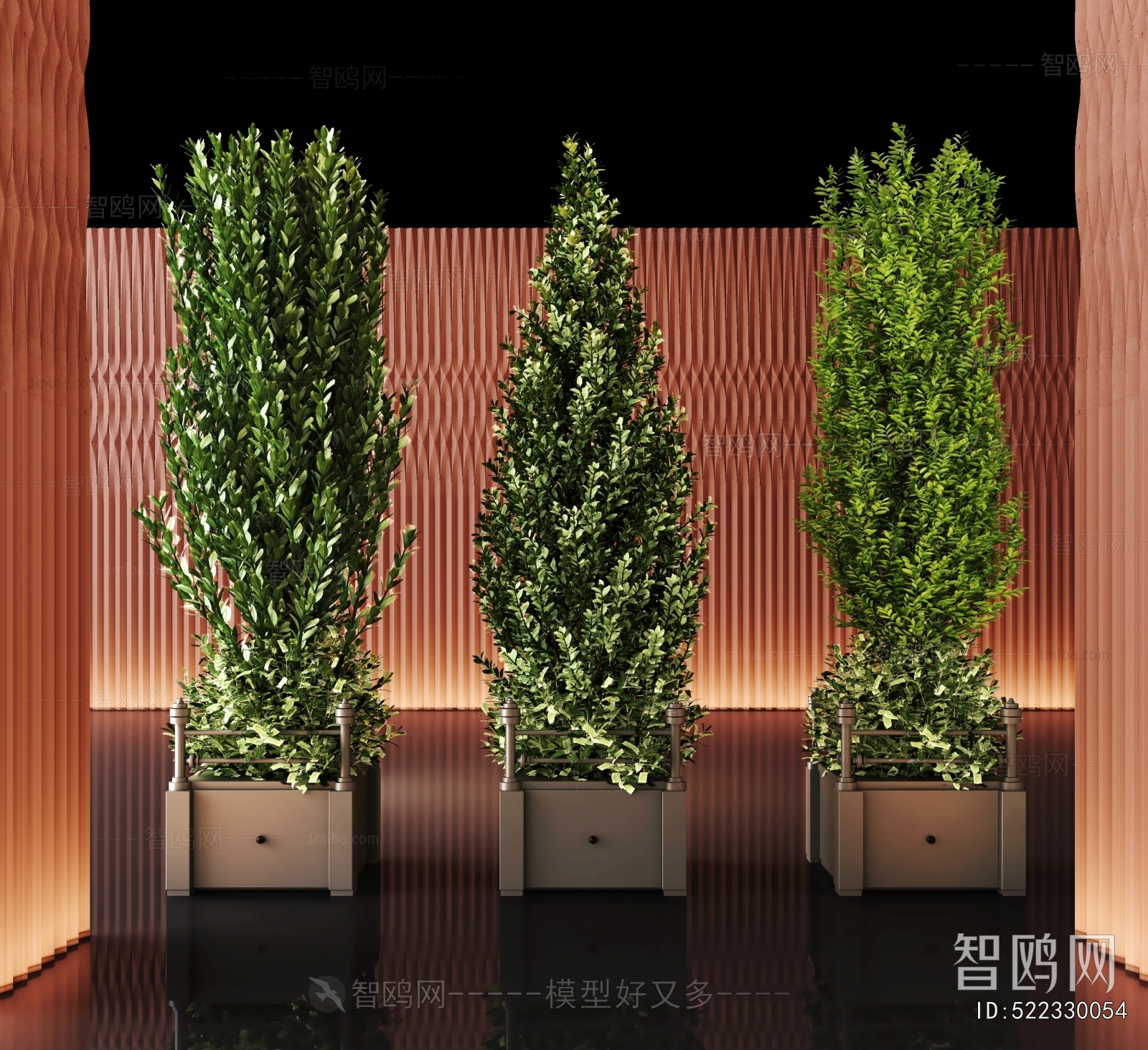 Modern Ground Green Plant Potted Plants