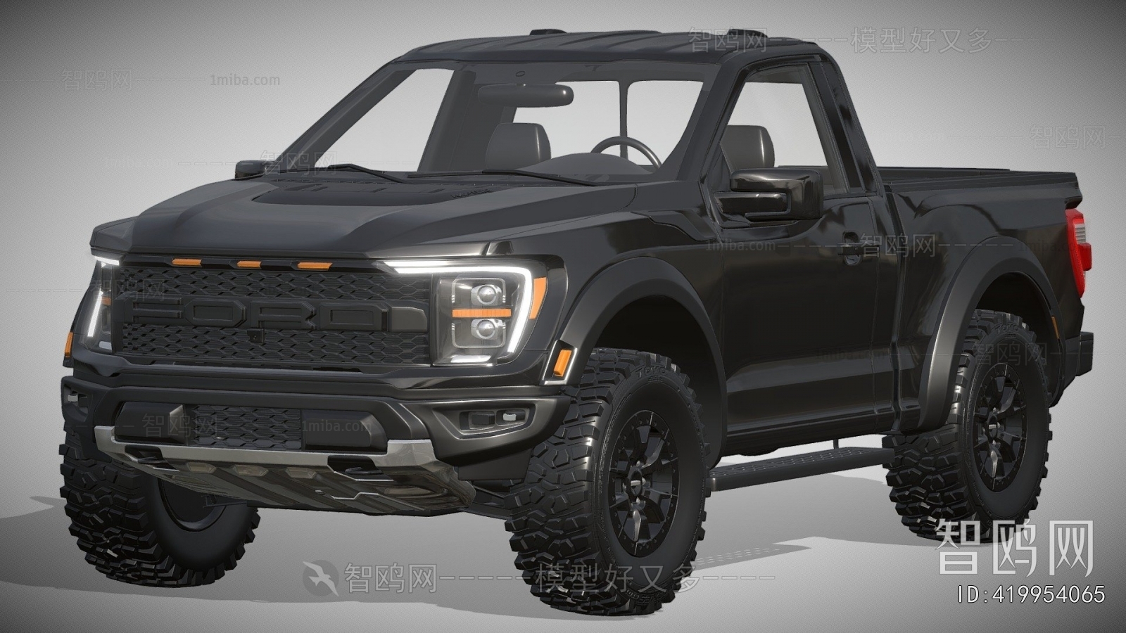 现代黑色福特F-150皮卡车