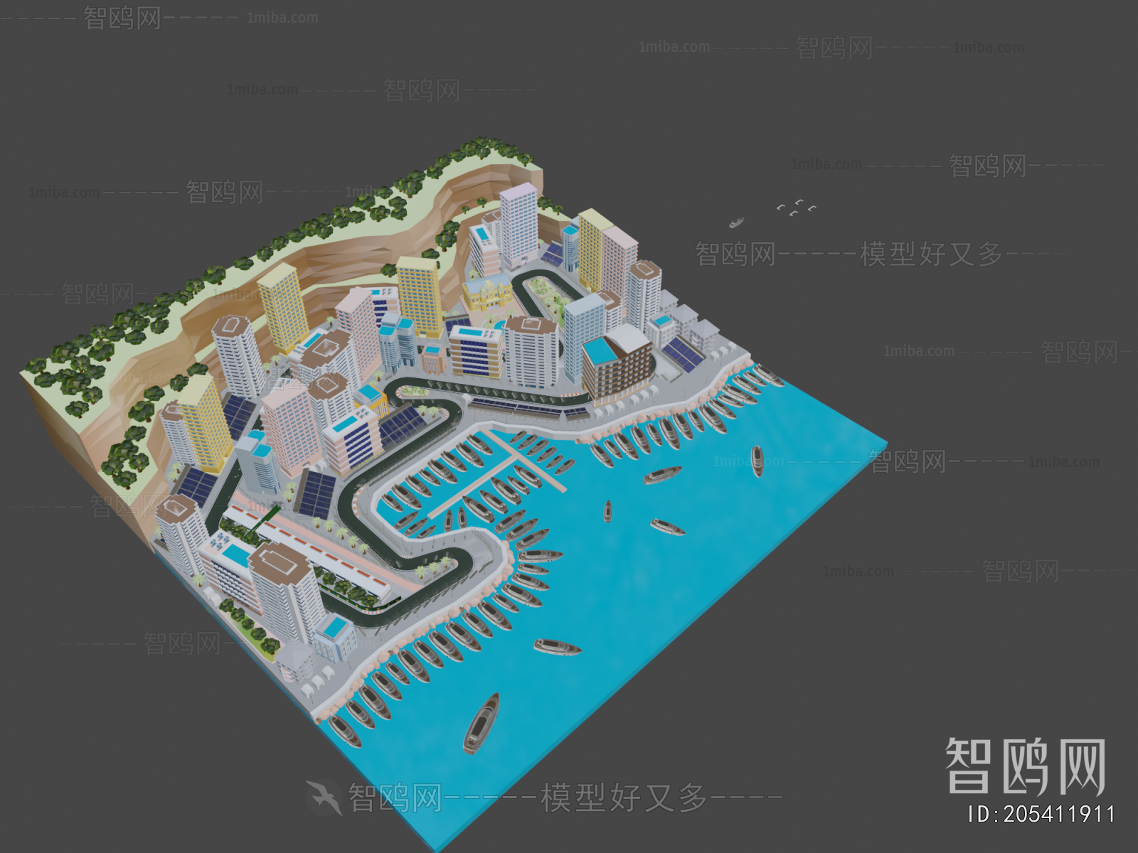 Modern Architectural Bird's-eye View Planning