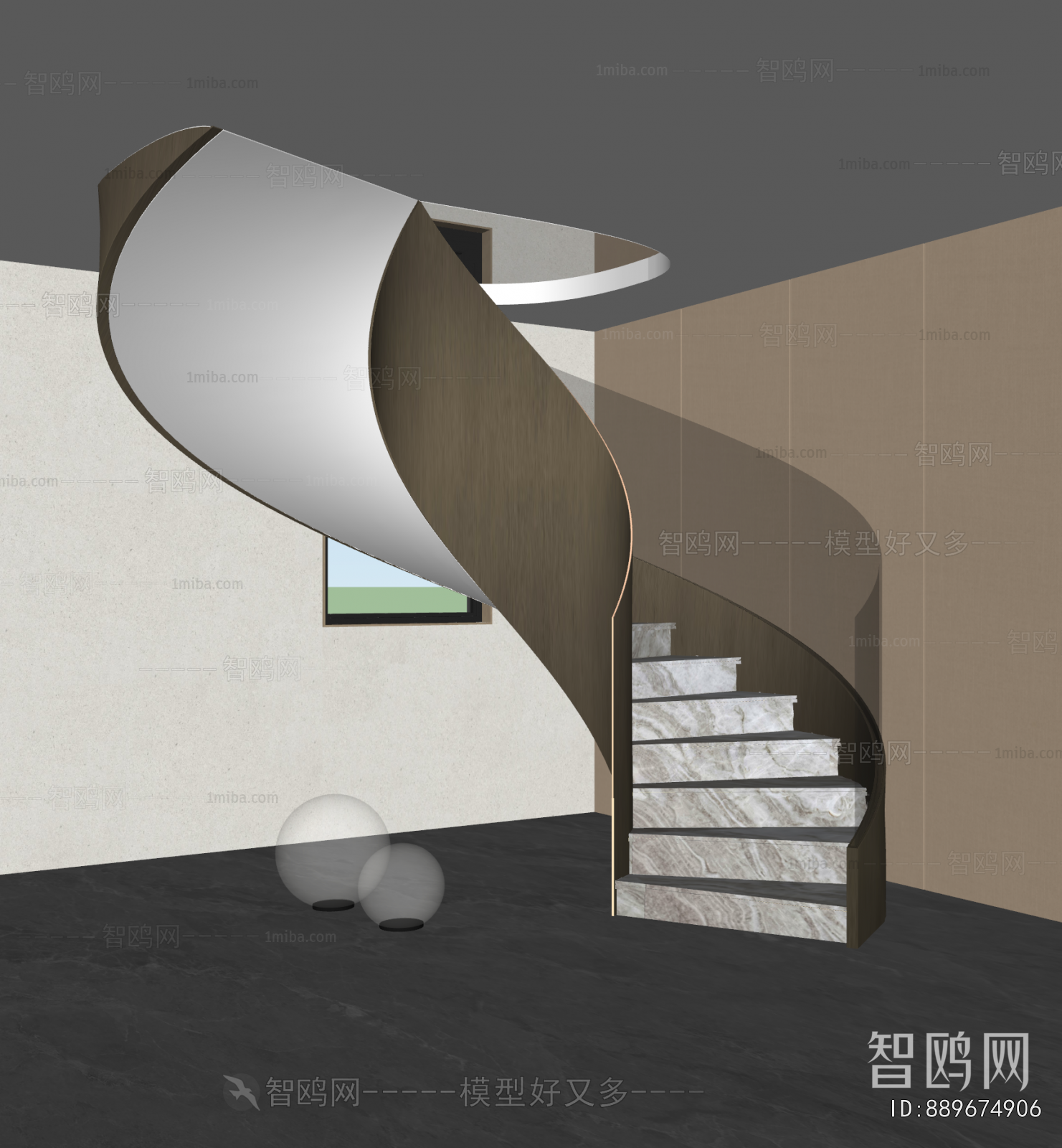 Modern Rotating Staircase