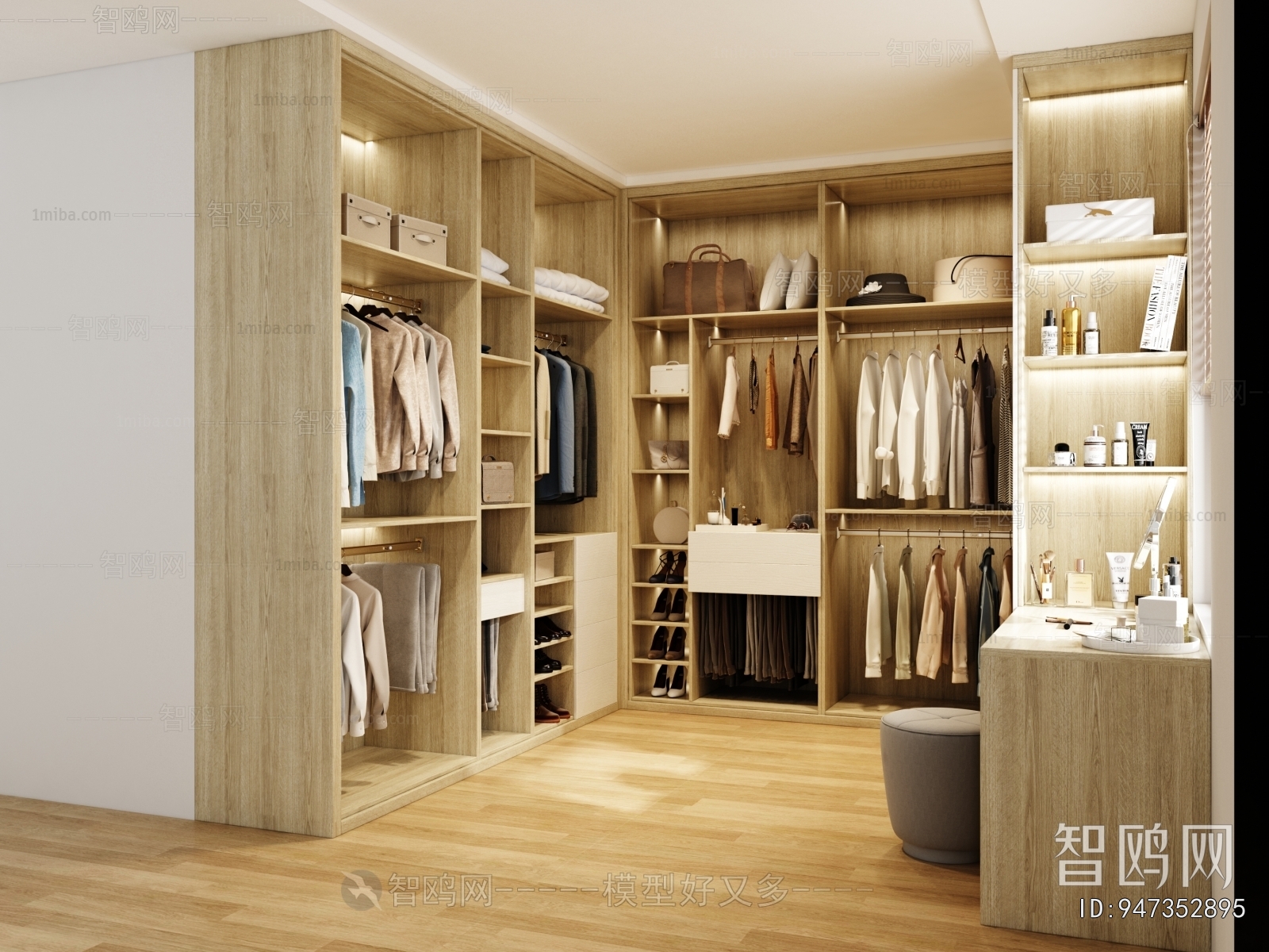 Modern Clothes Storage Area