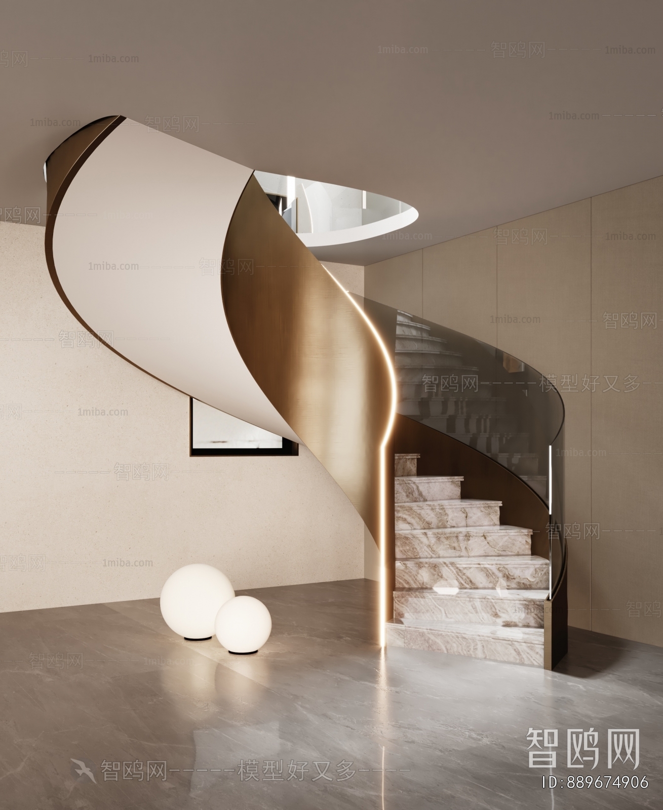 Modern Rotating Staircase