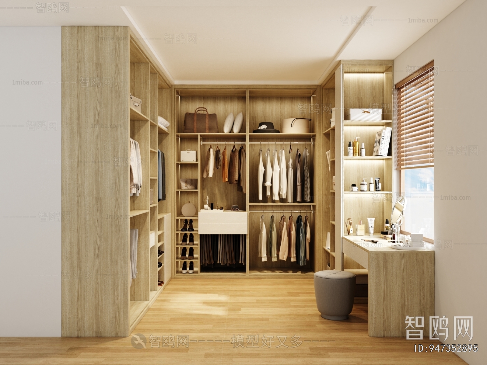 Modern Clothes Storage Area