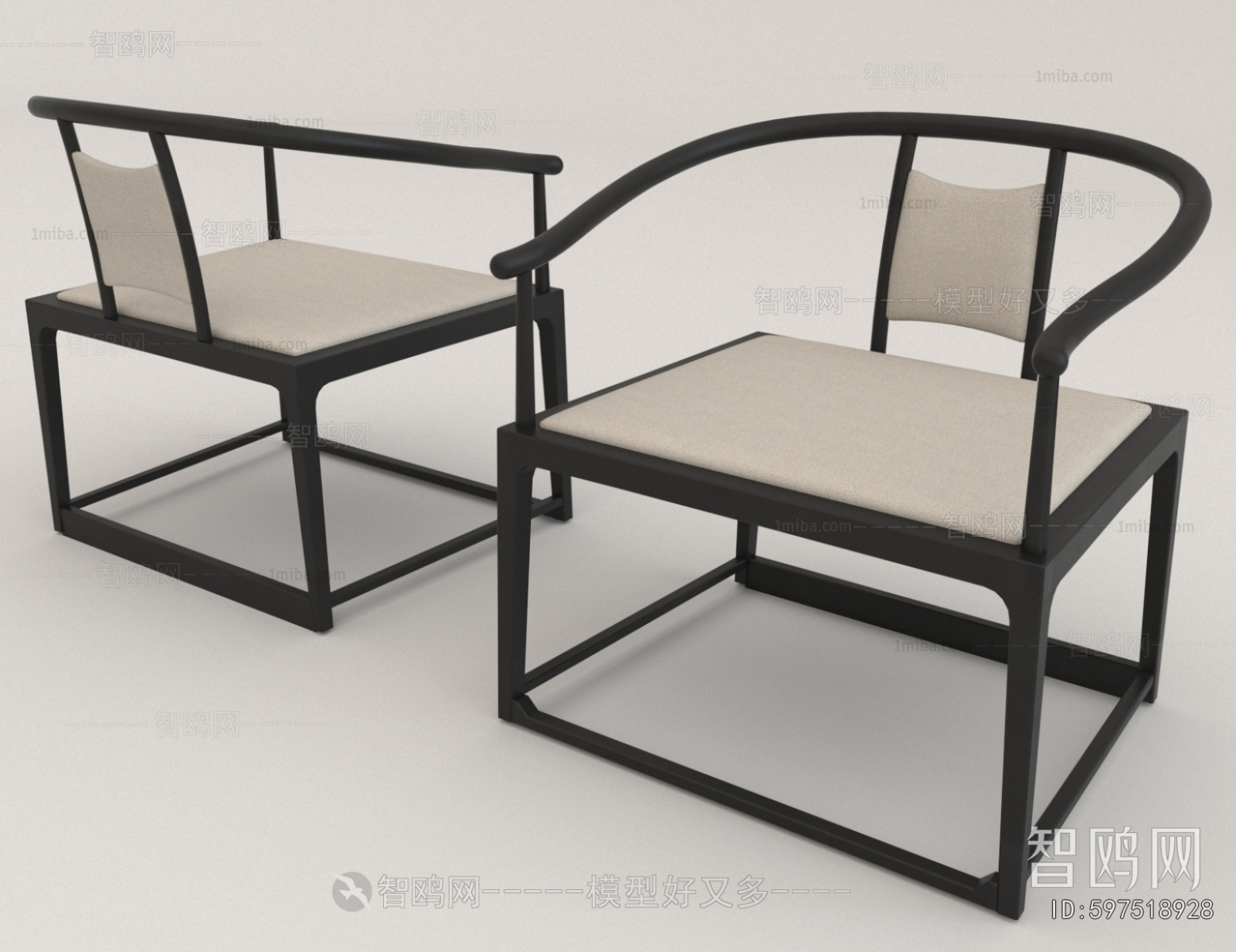 New Chinese Style Lounge Chair