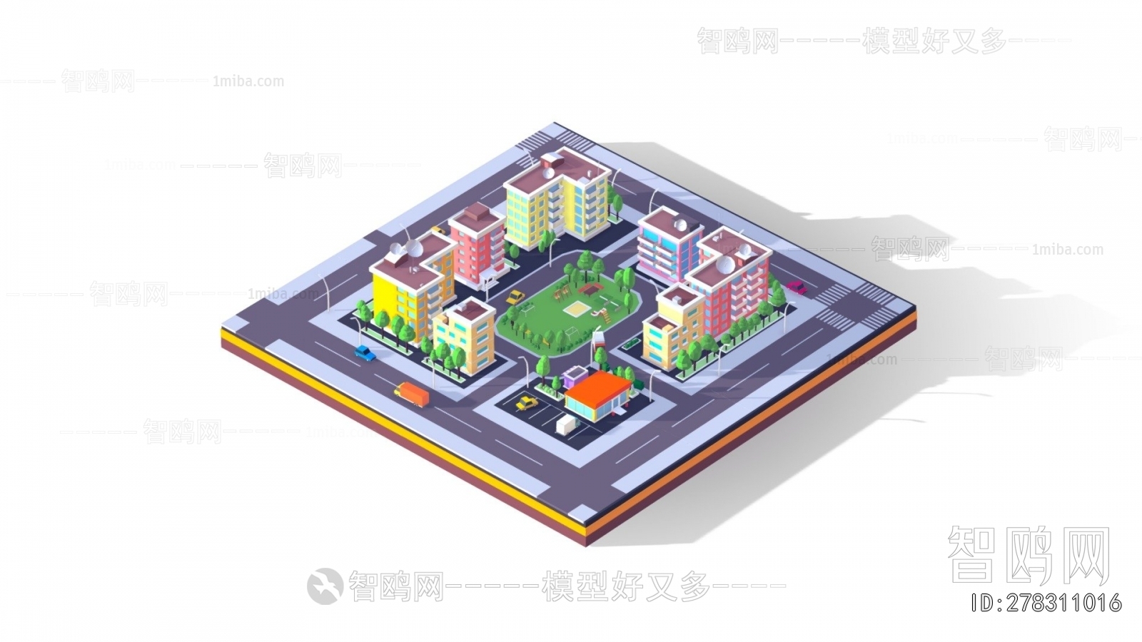 Modern Architectural Bird's-eye View Planning