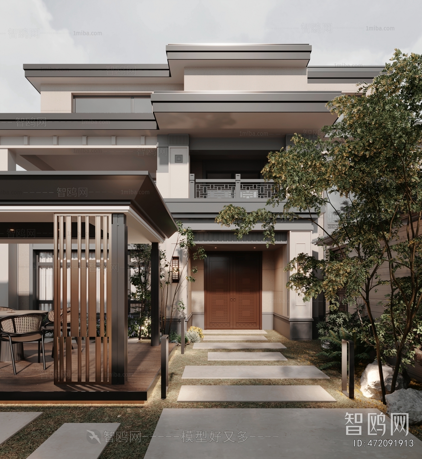 New Chinese Style Courtyard/landscape