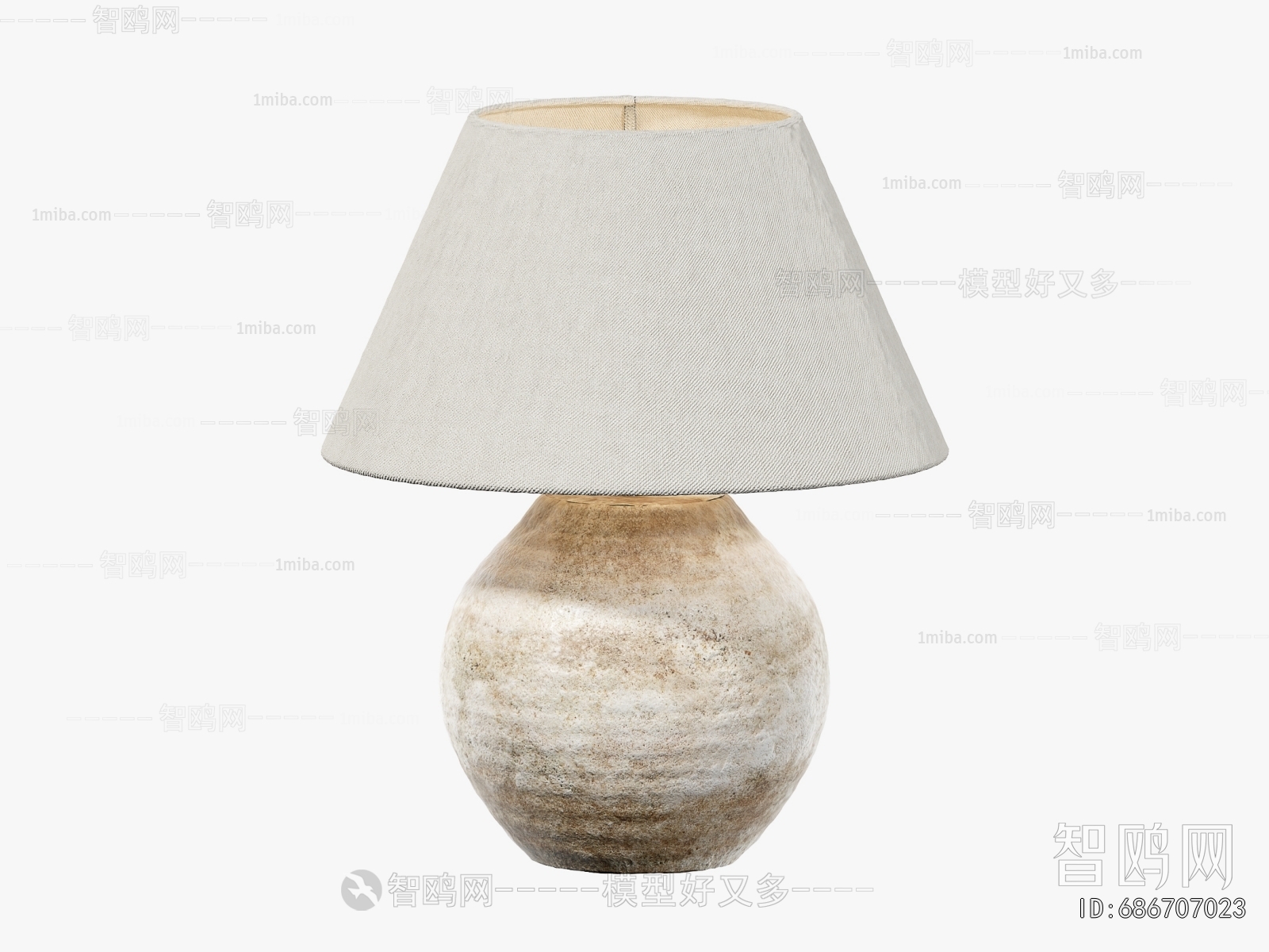 Wabi-sabi Style Table Lamp