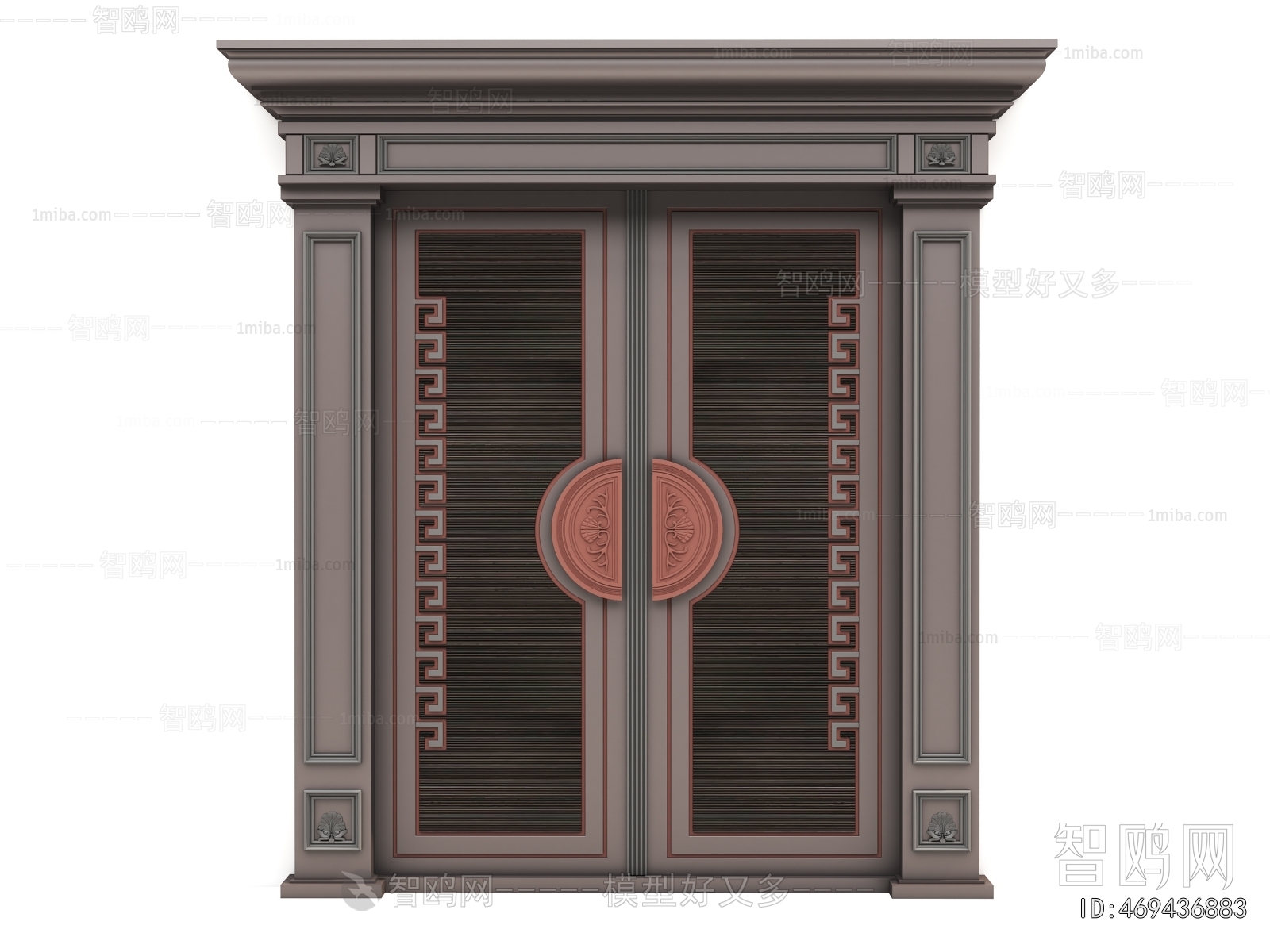 New Chinese Style Double Door