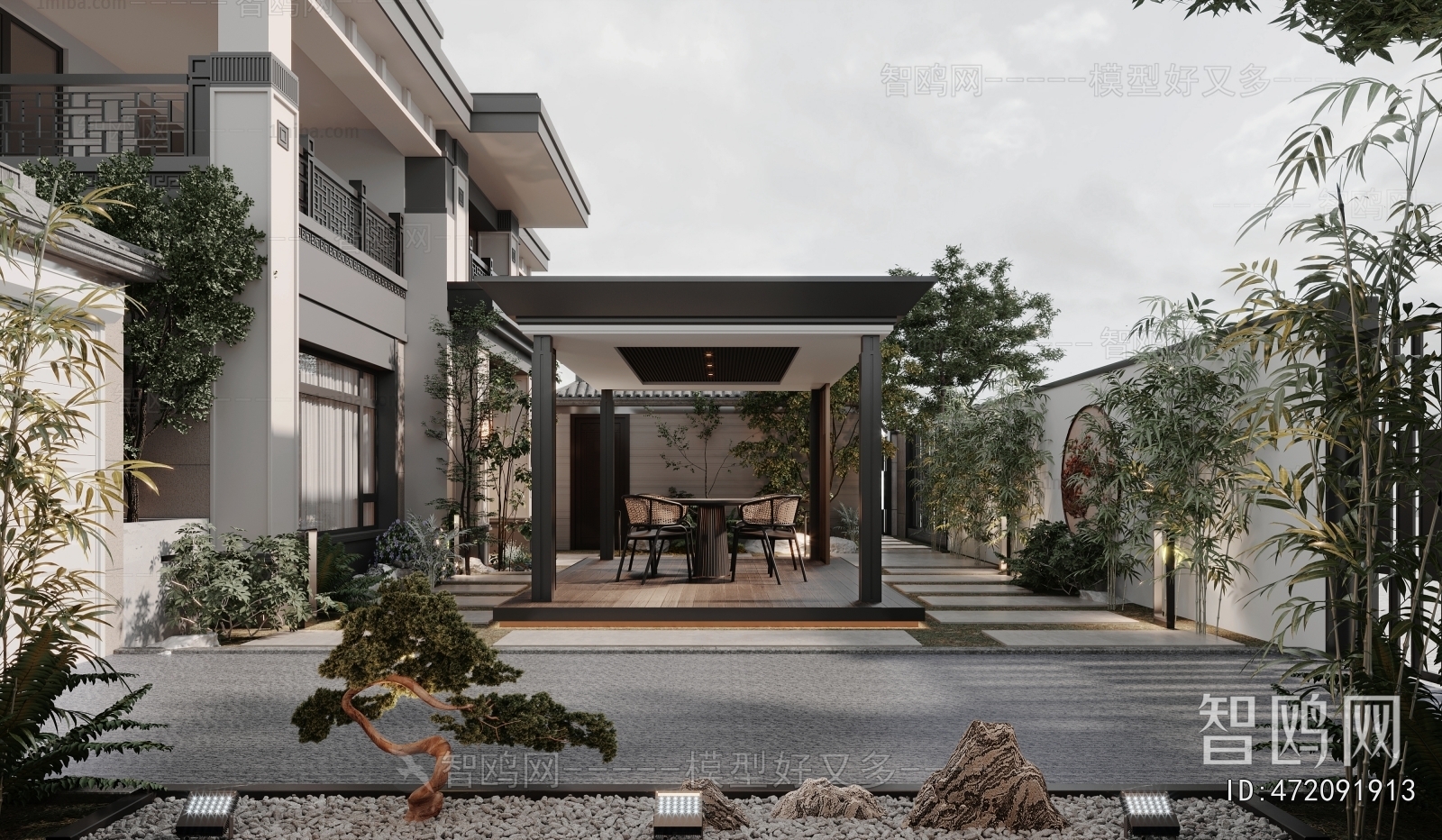 New Chinese Style Courtyard/landscape