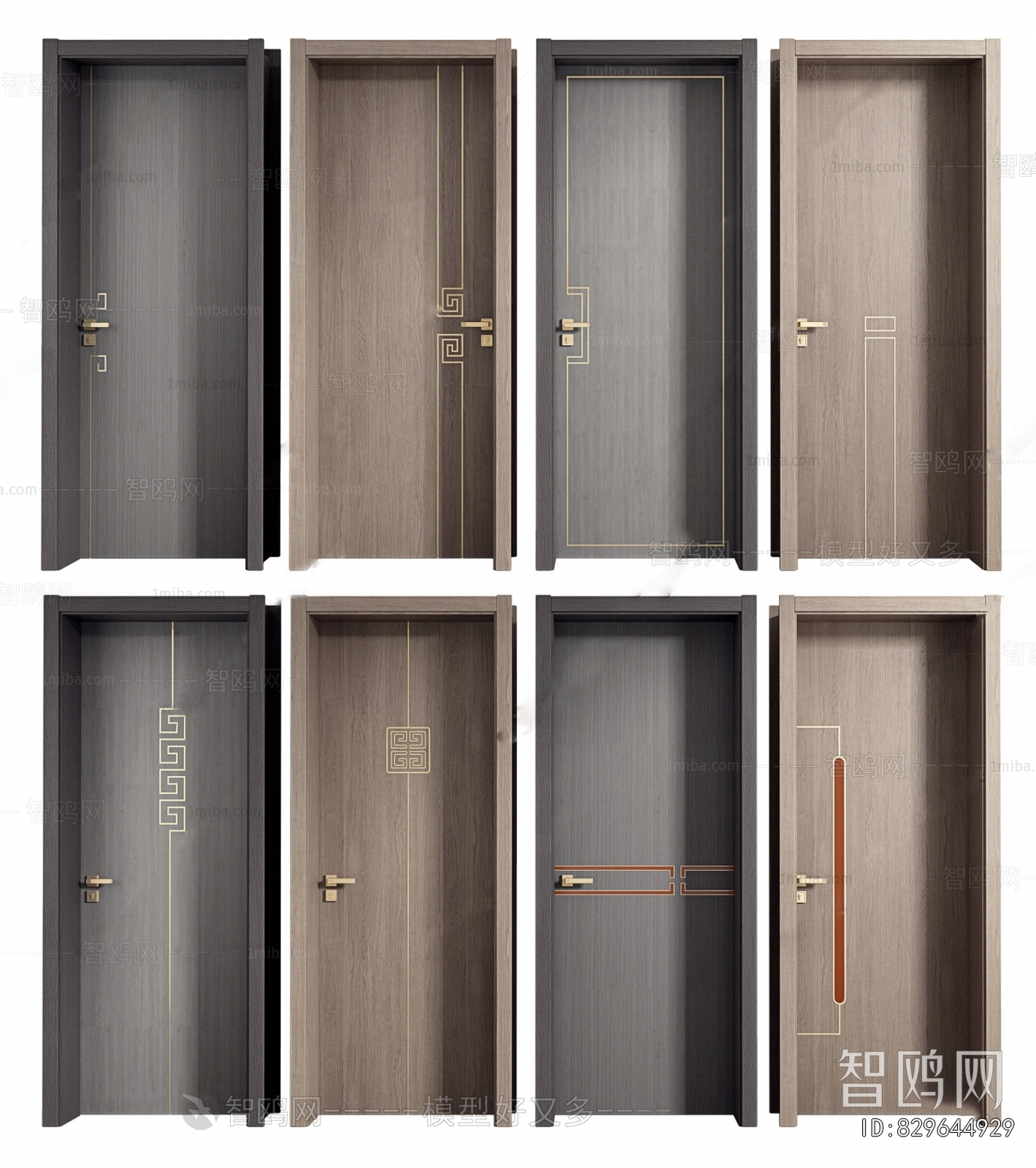 New Chinese Style Single Door