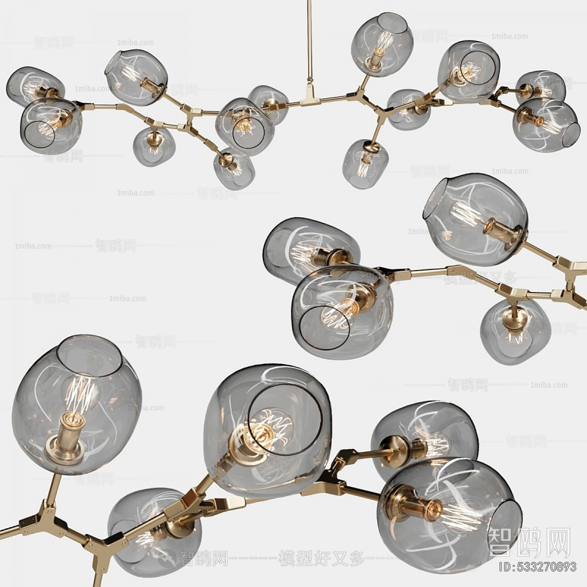 Modern Long Chandelier