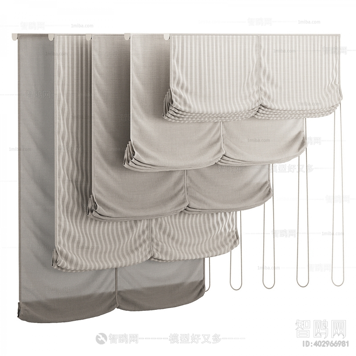 Modern Roman Curtain