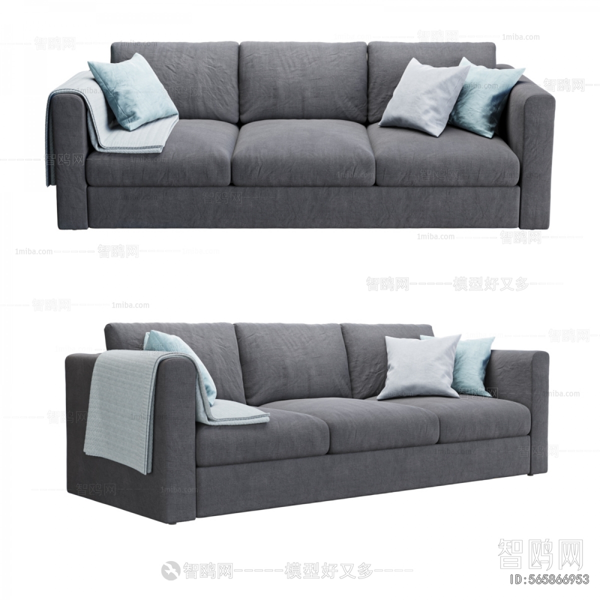 Modern Three-seat Sofa