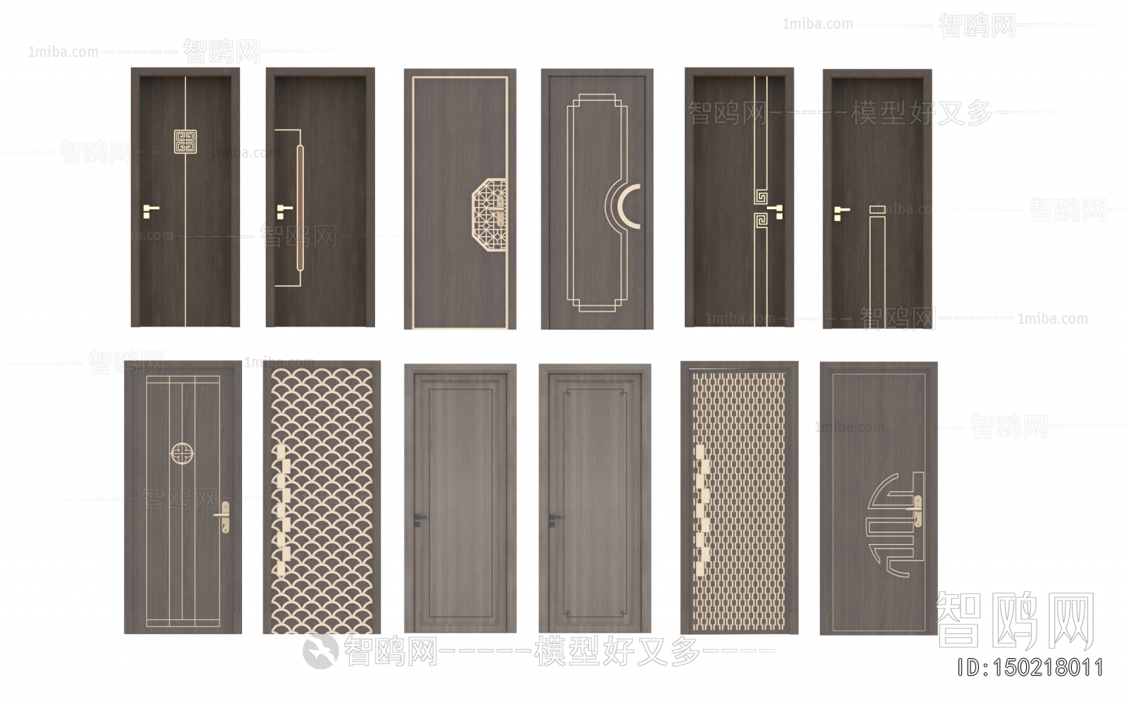 New Chinese Style Single Door