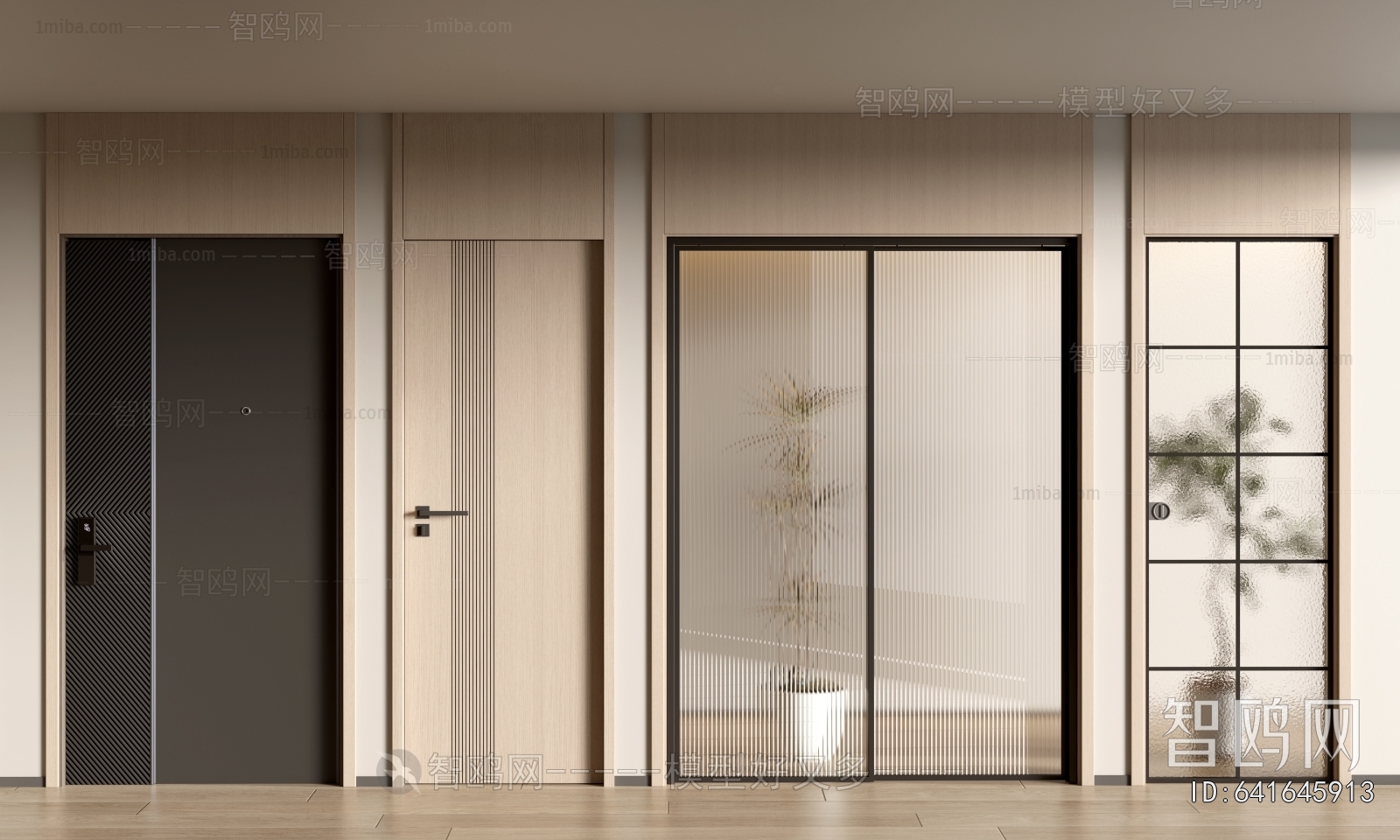 Modern Single Door