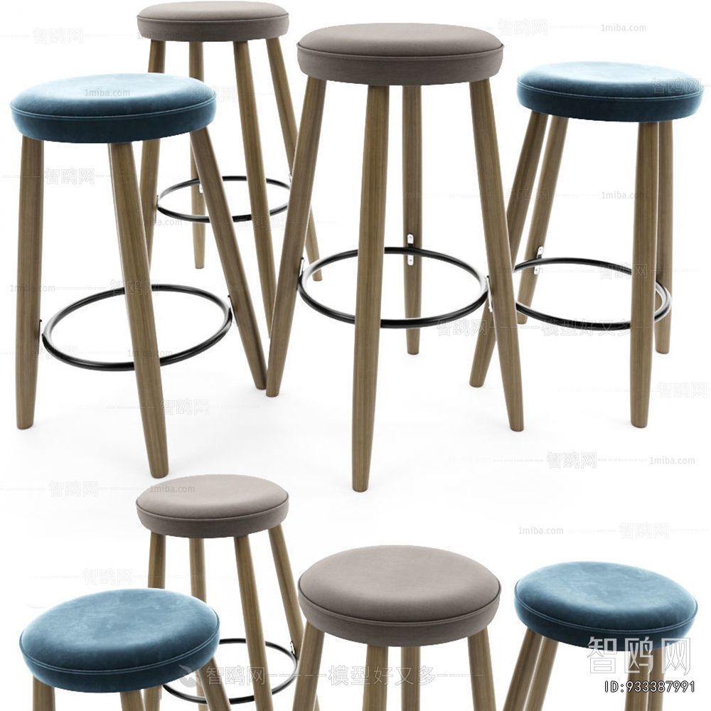 Simple European Style Bar Stool