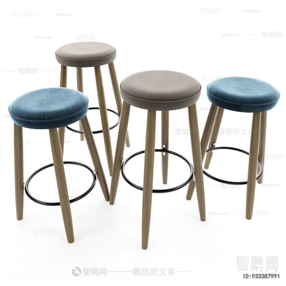 Simple European Style Bar Stool