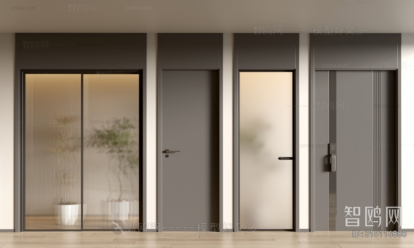 Modern Single Door