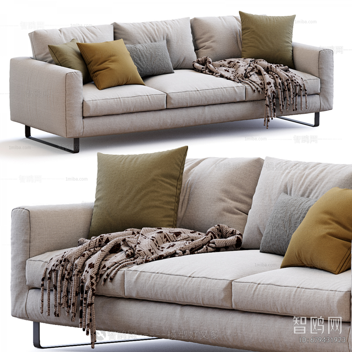 Modern Three-seat Sofa