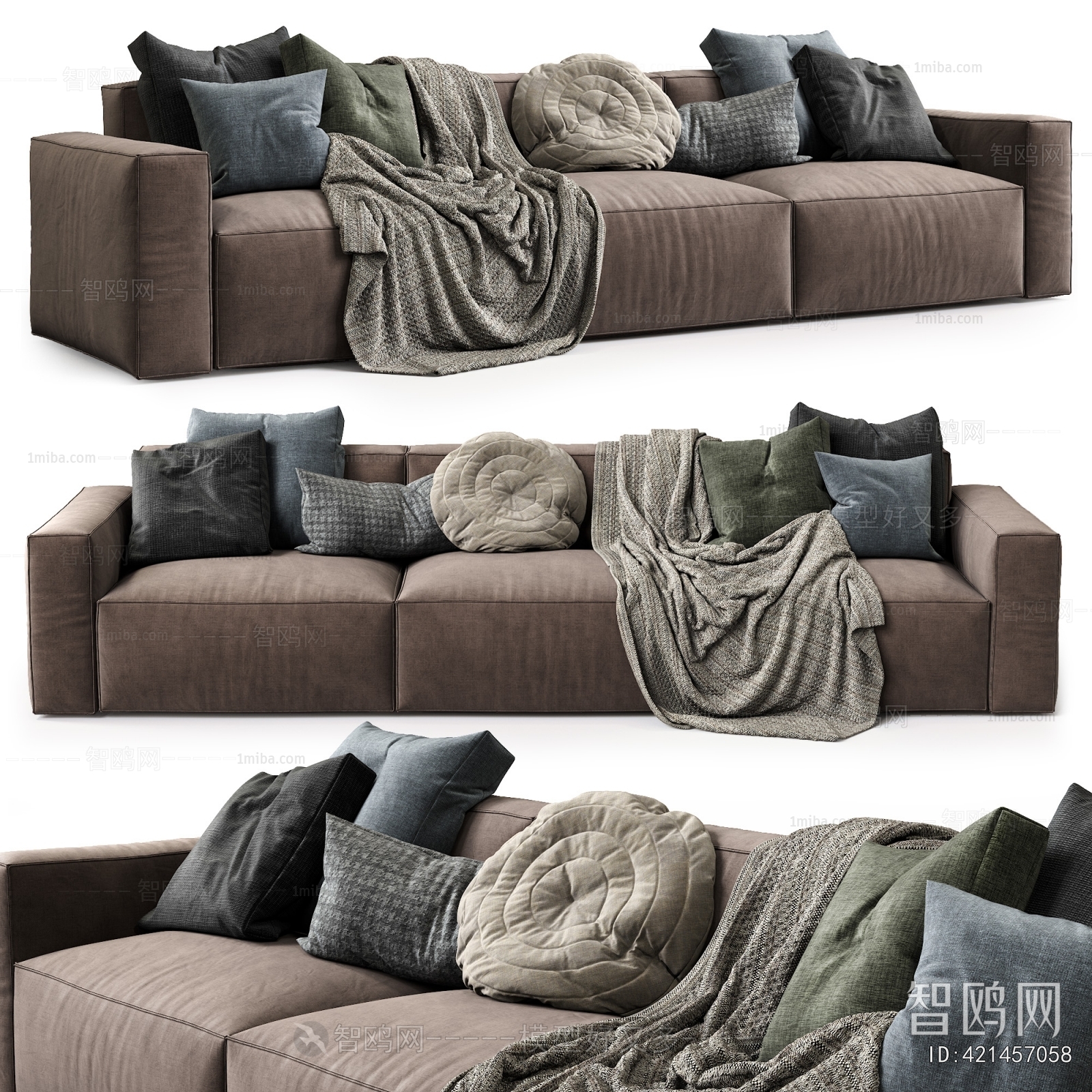 Modern Multi Person Sofa