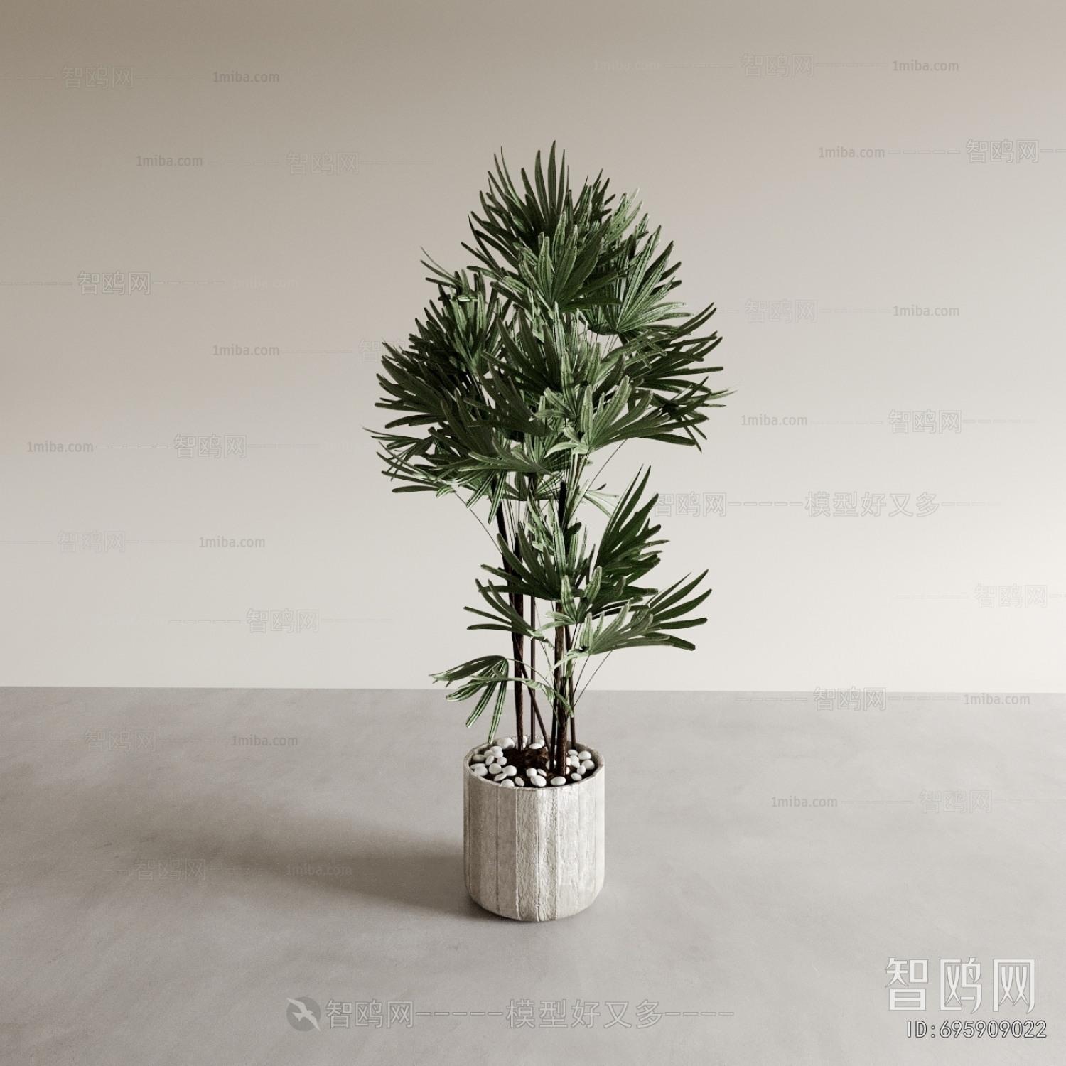 Modern Ground Green Plant Potted Plants