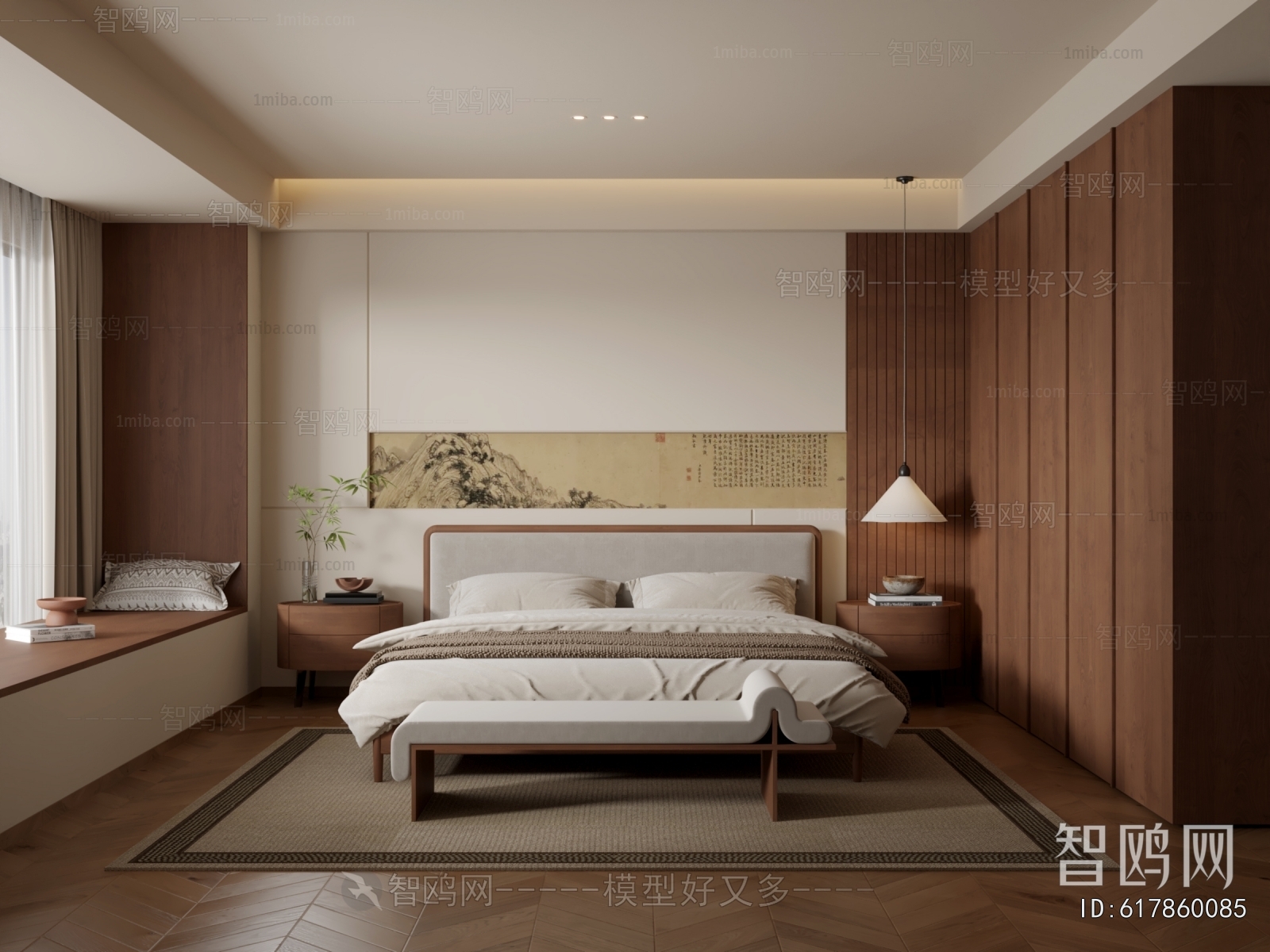 New Chinese Style Bedroom