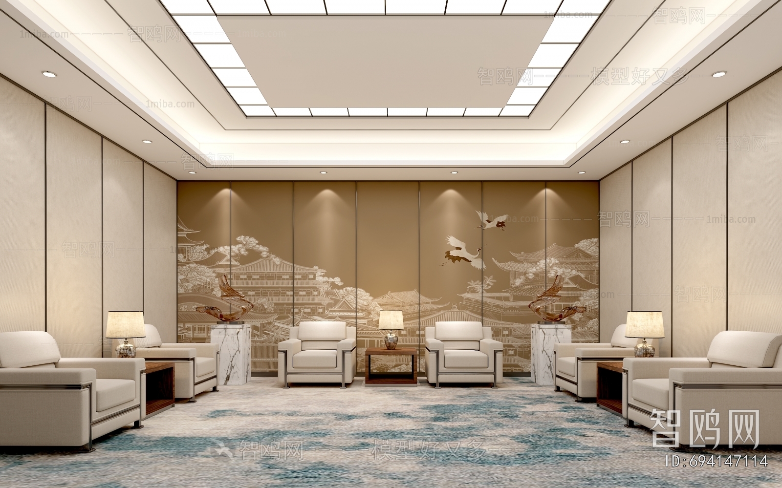 New Chinese Style Reception Room